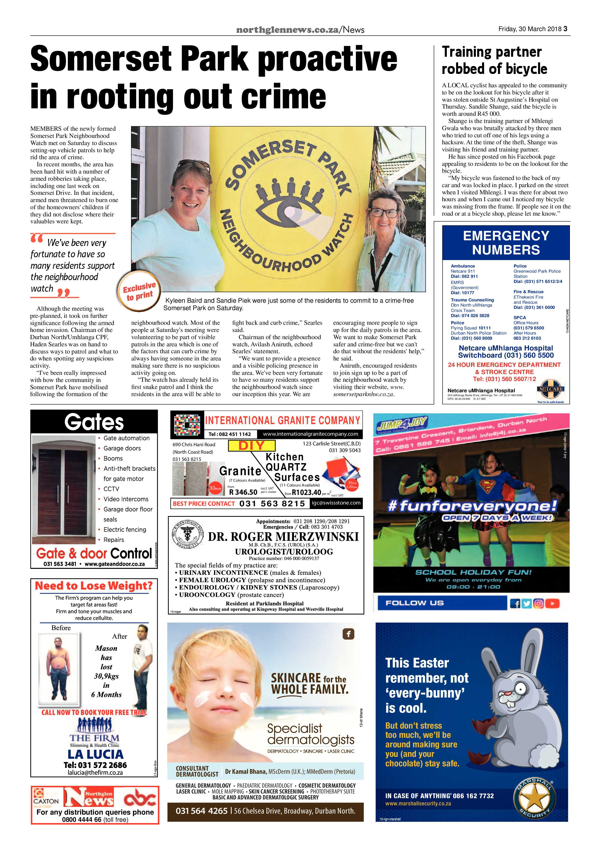 Northglen News 20 March 2018 page 3
