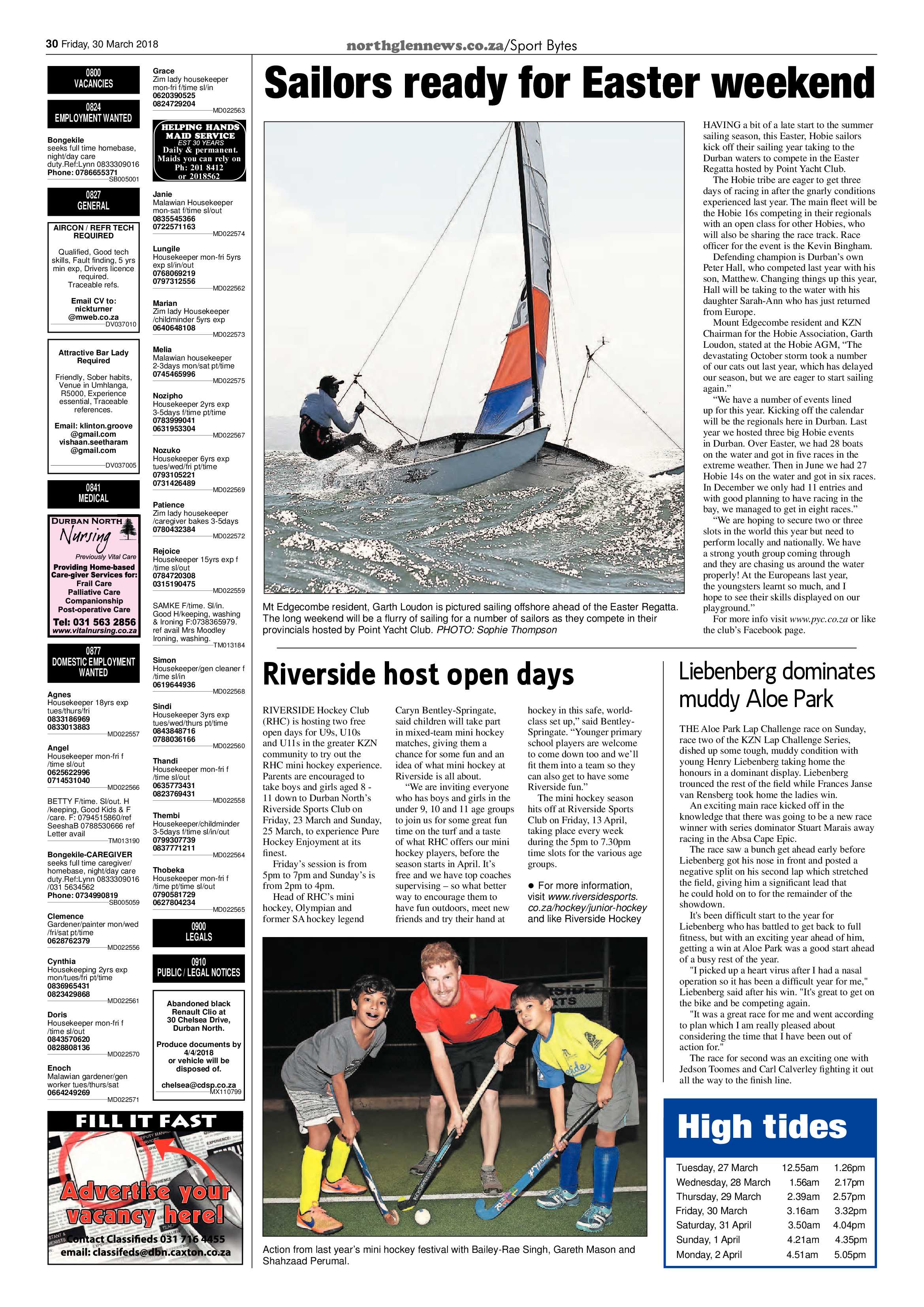 Northglen News 20 March 2018 page 30
