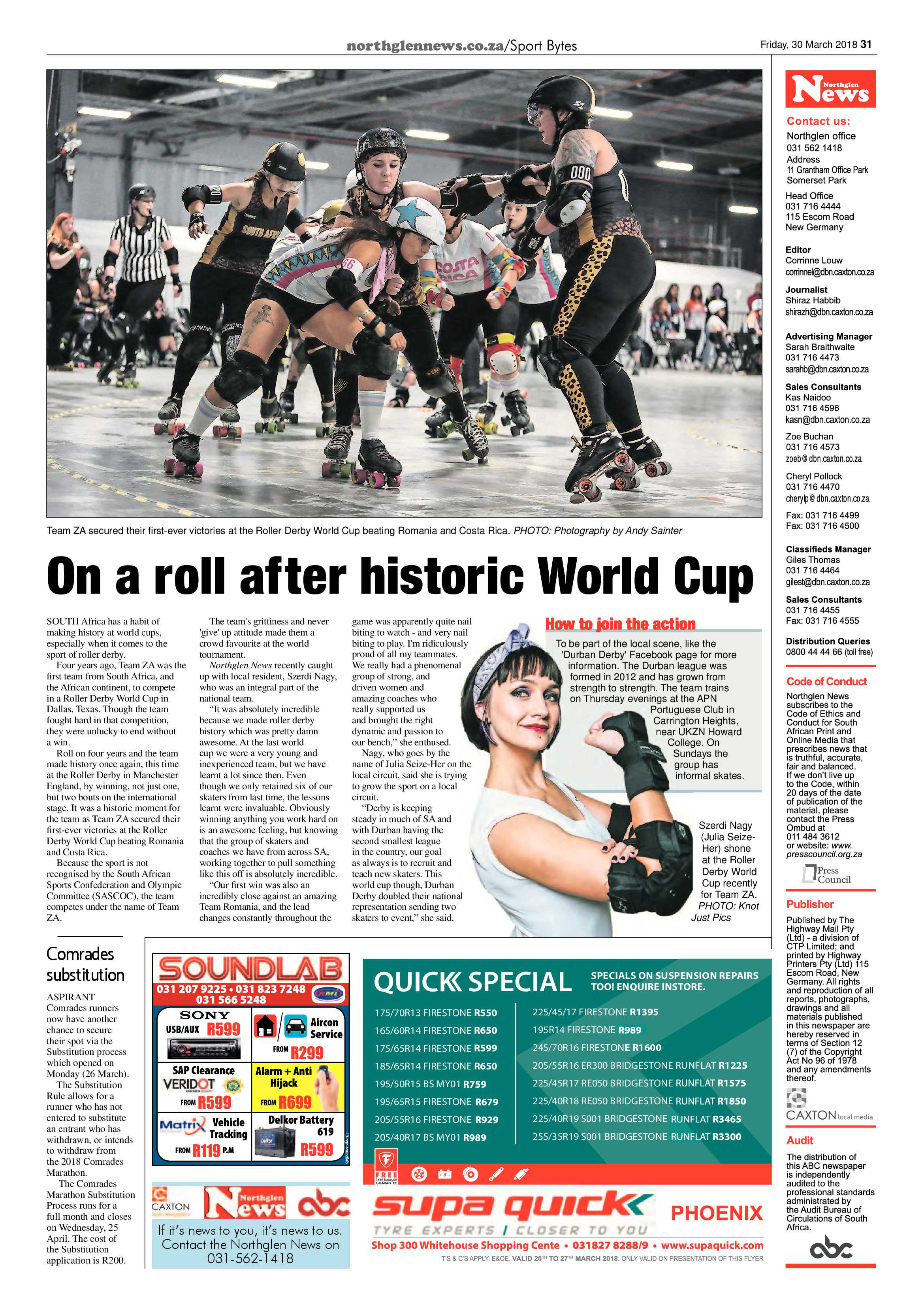Northglen News 20 March 2018 page 31