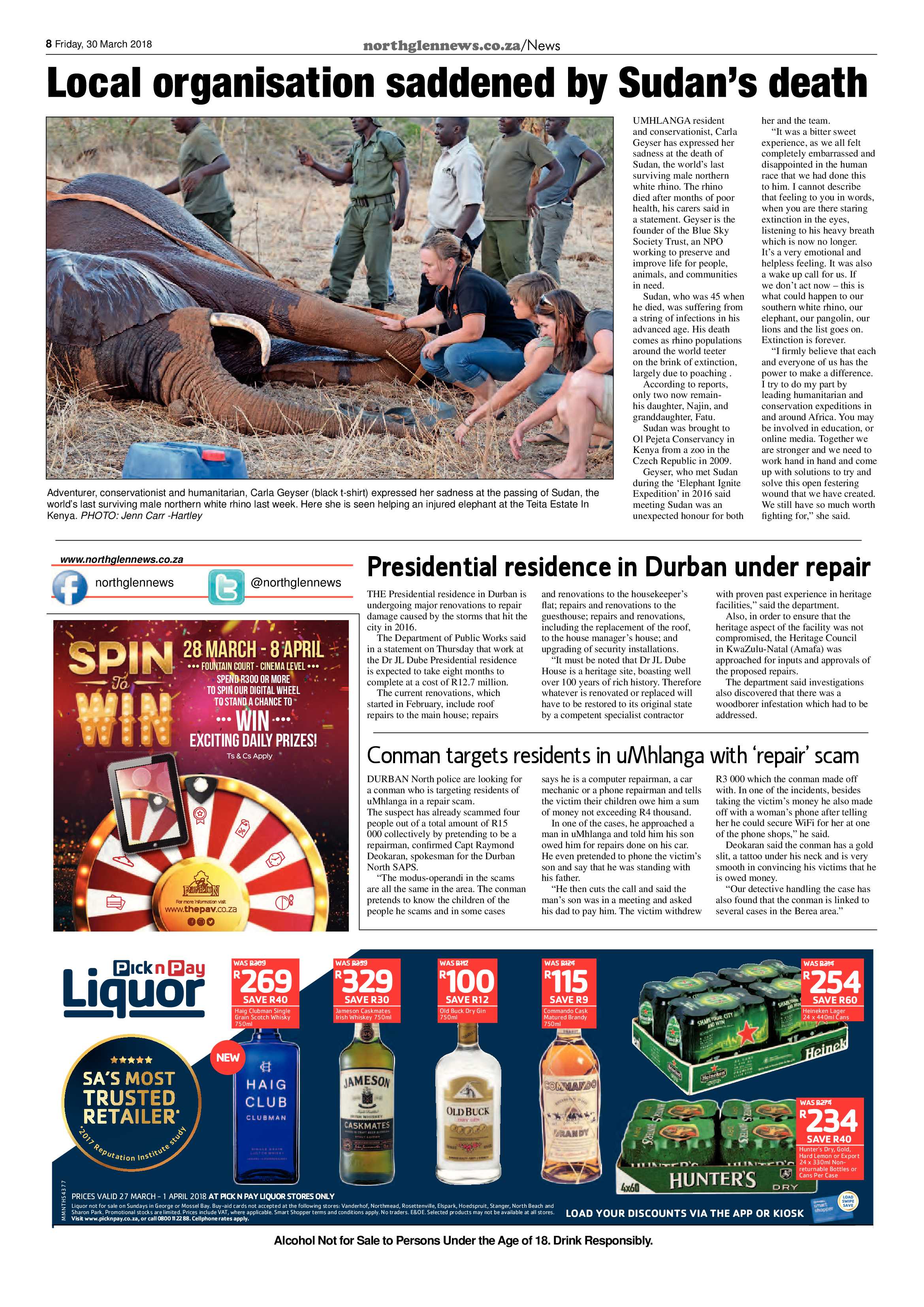 Northglen News 20 March 2018 page 8