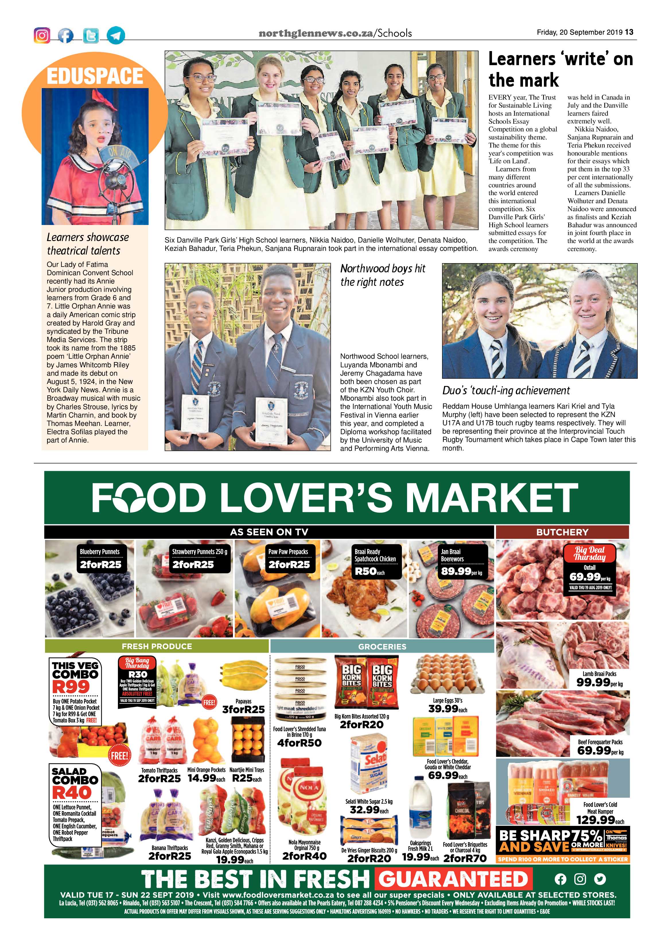 Northglen News 20 September 2019 page 13