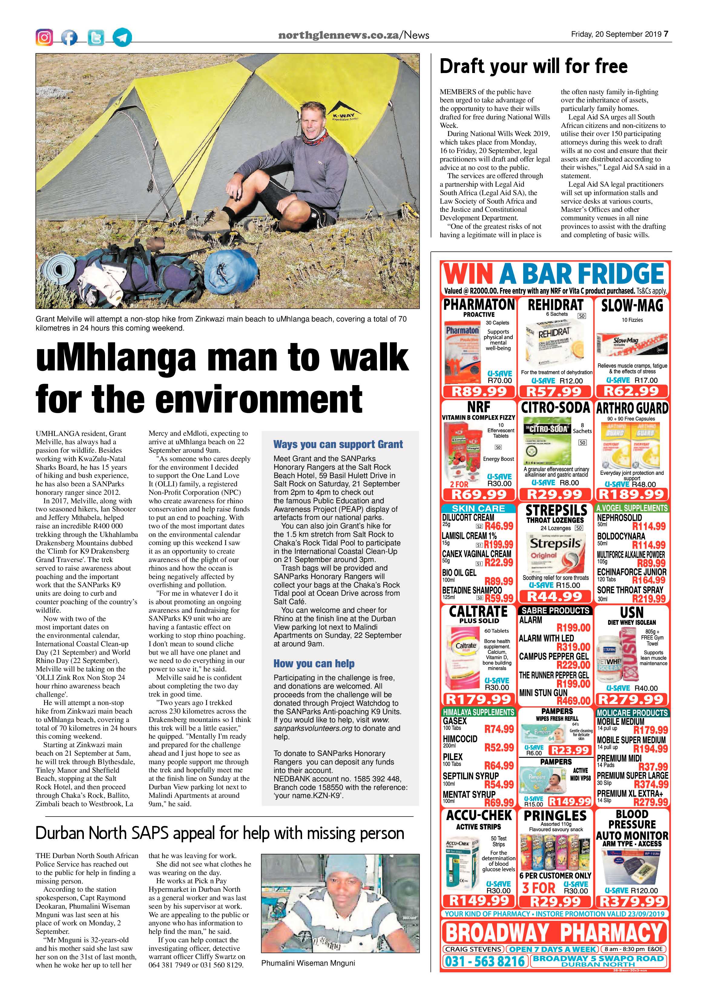 Northglen News 20 September 2019 page 7