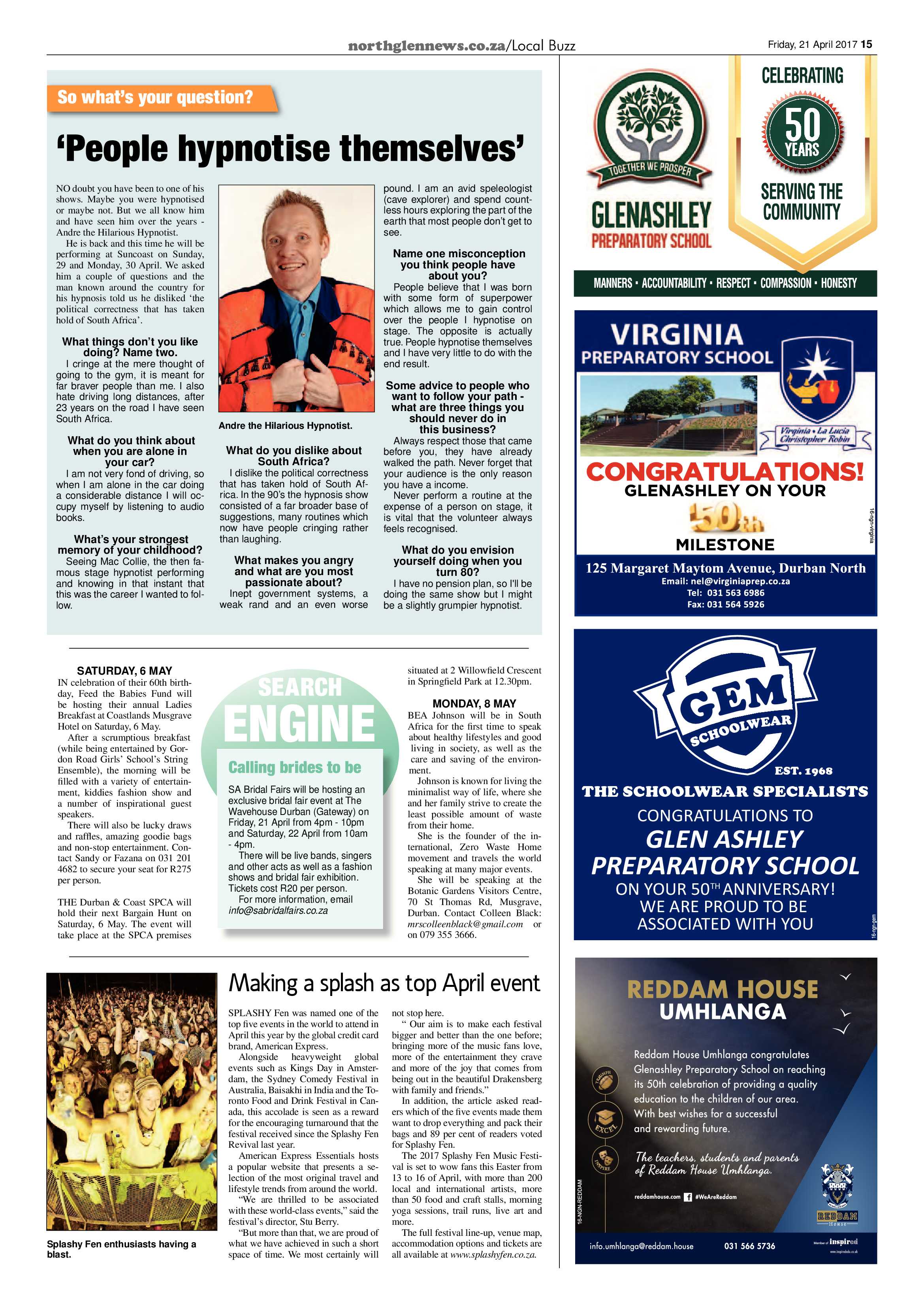 Northglen News 21 April 2017 page 15