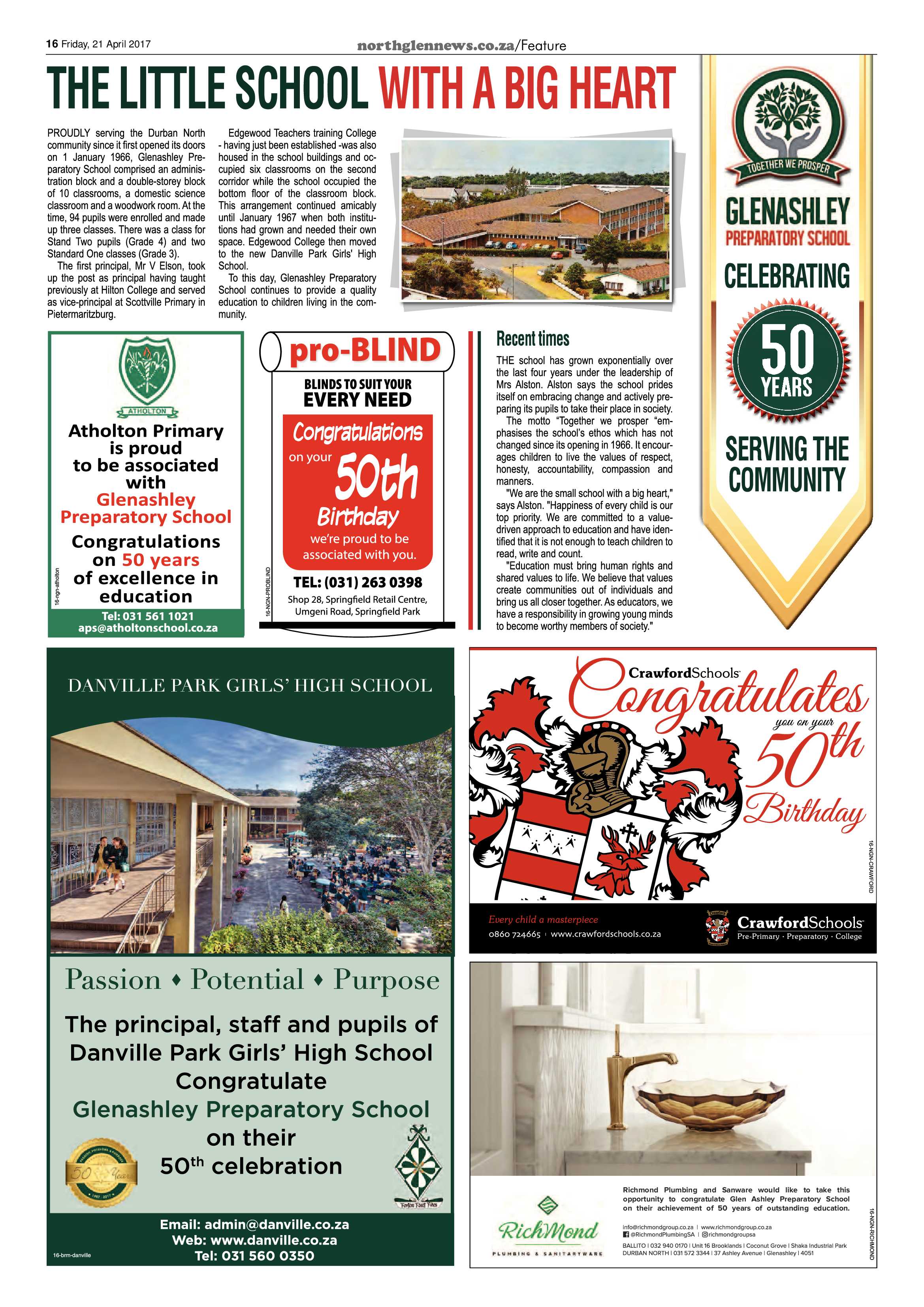 Northglen News 21 April 2017 page 16