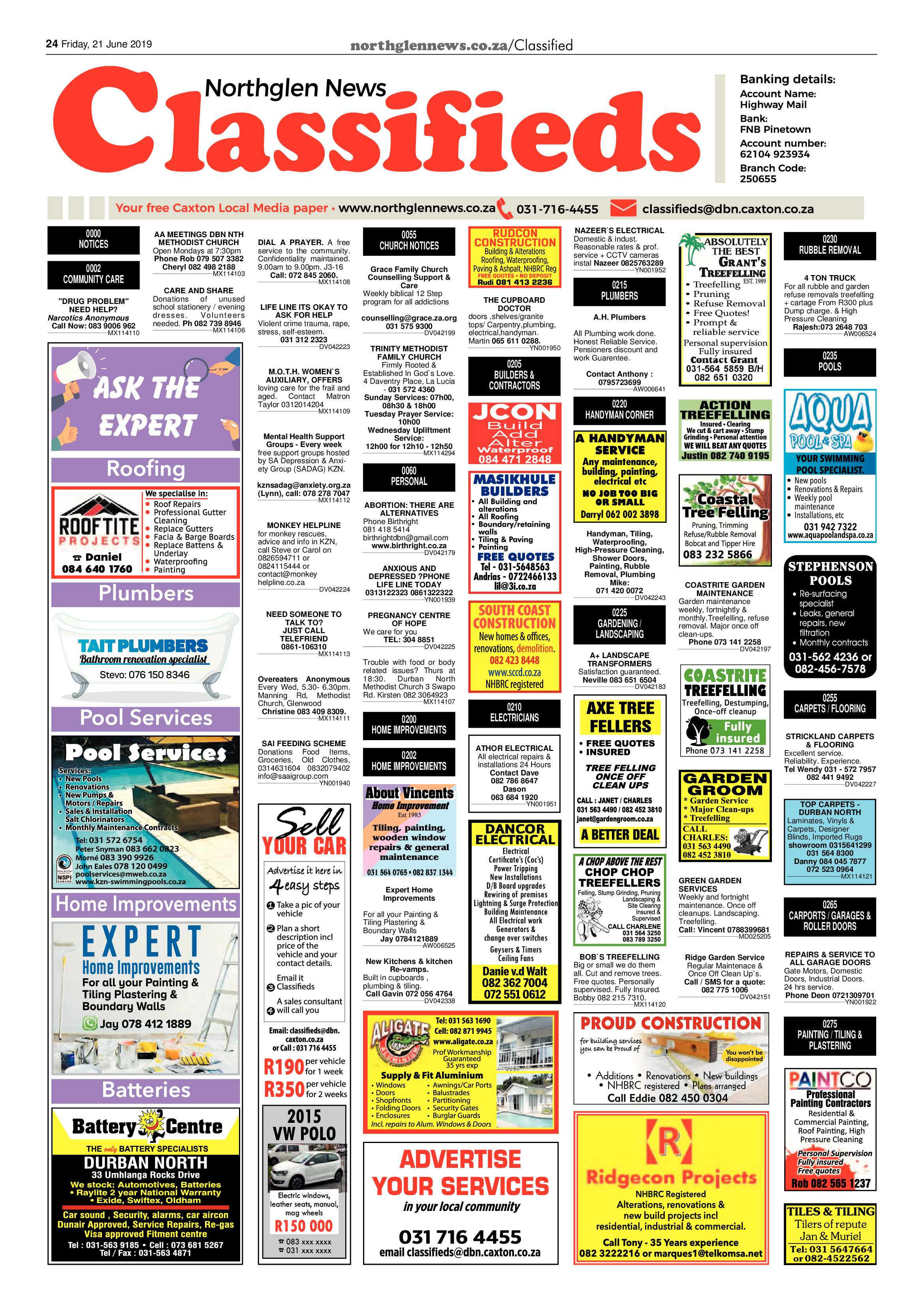 Northglen News 21 June 2019 page 24