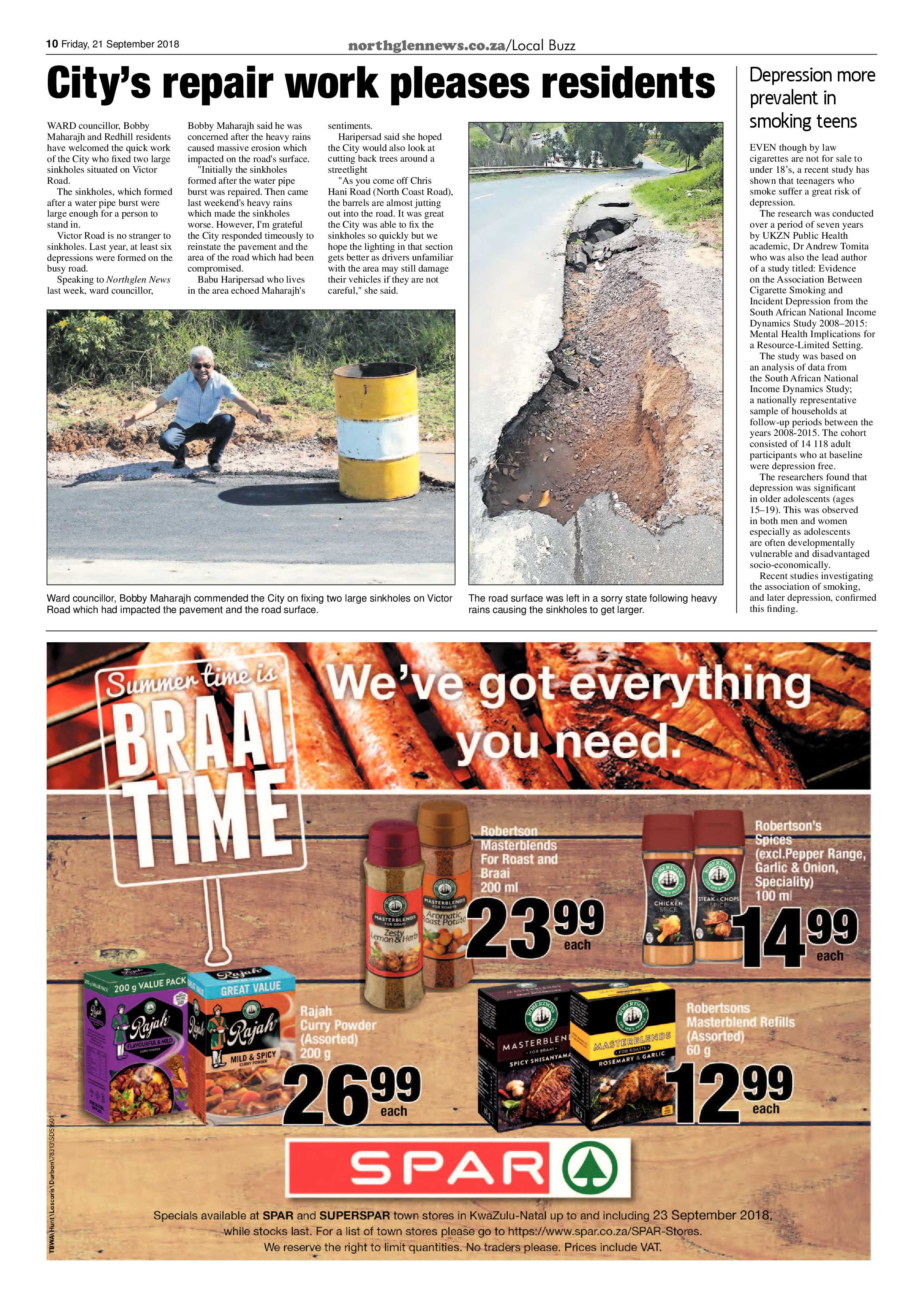 Northglen News 21 September 2018 page 10