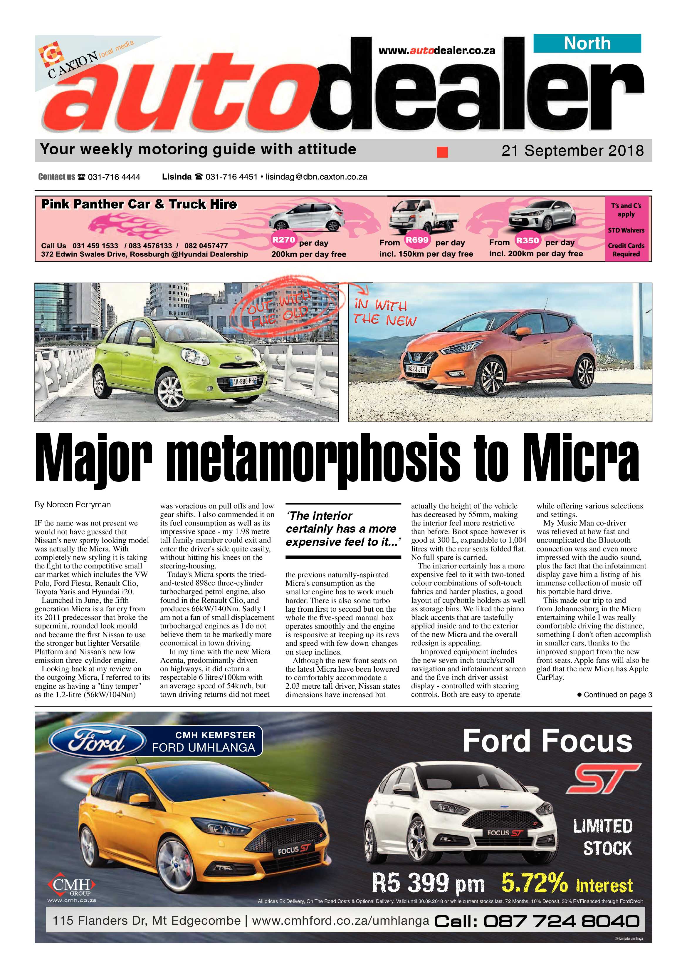 Northglen News 21 September 2018 page 15