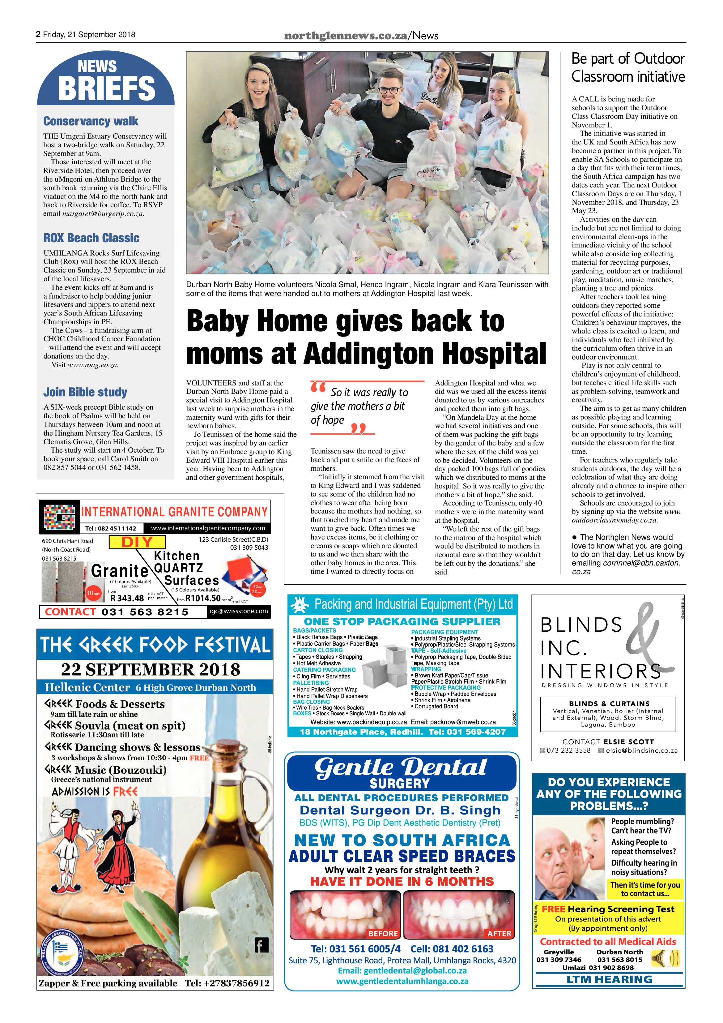 Northglen News 21 September 2018 page 2