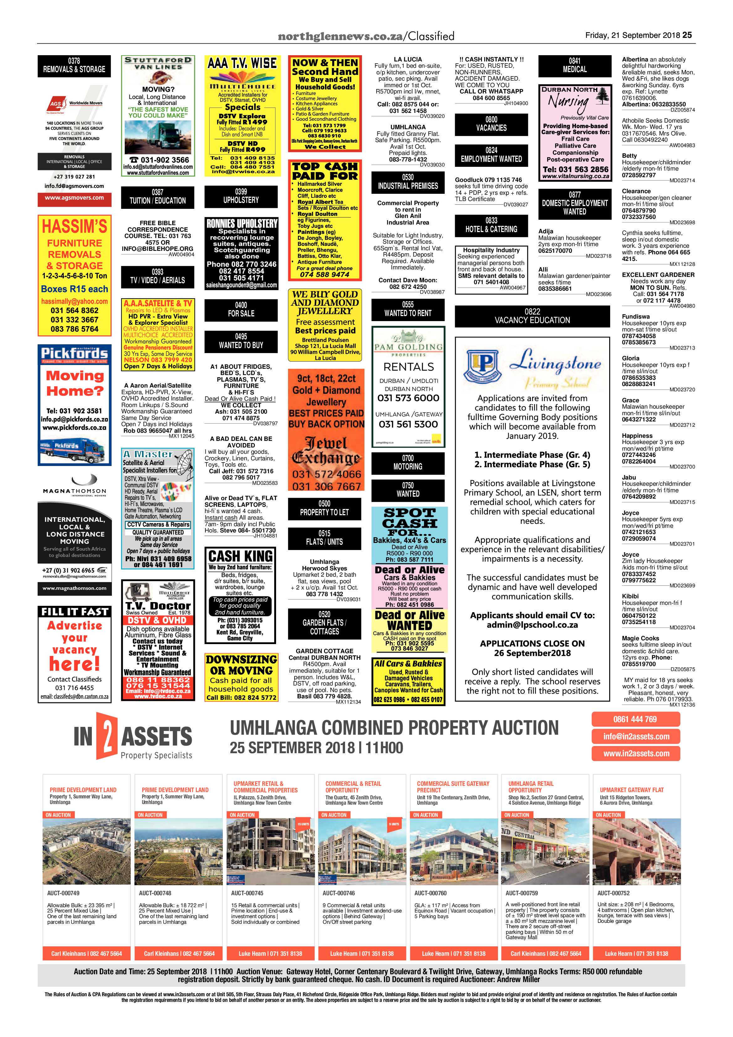 Northglen News 21 September 2018 page 25