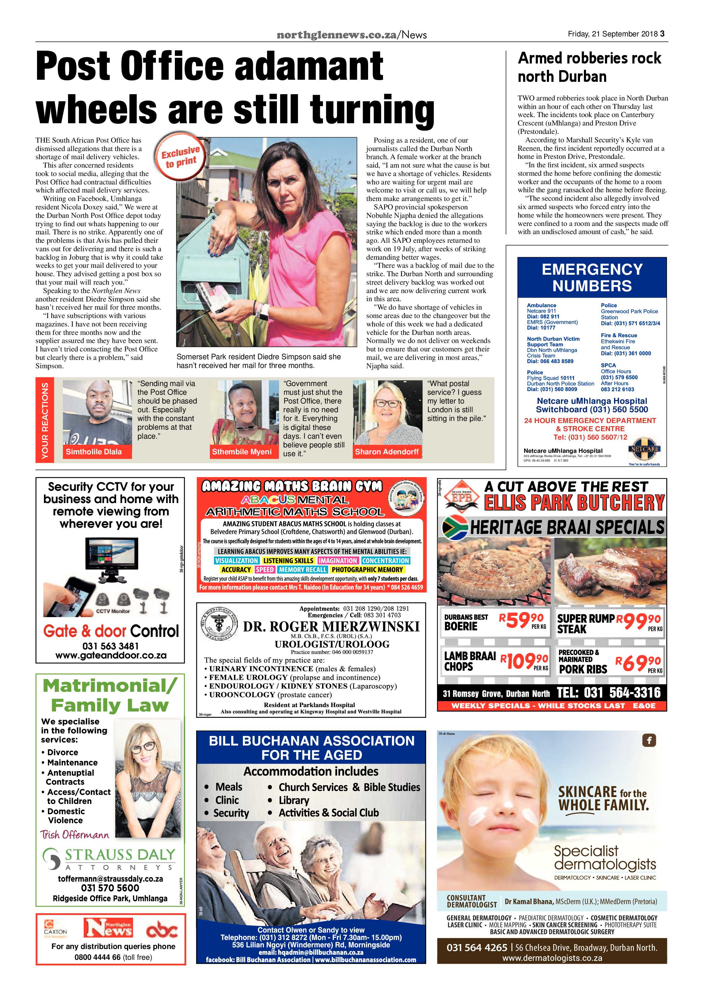 Northglen News 21 September 2018 page 3