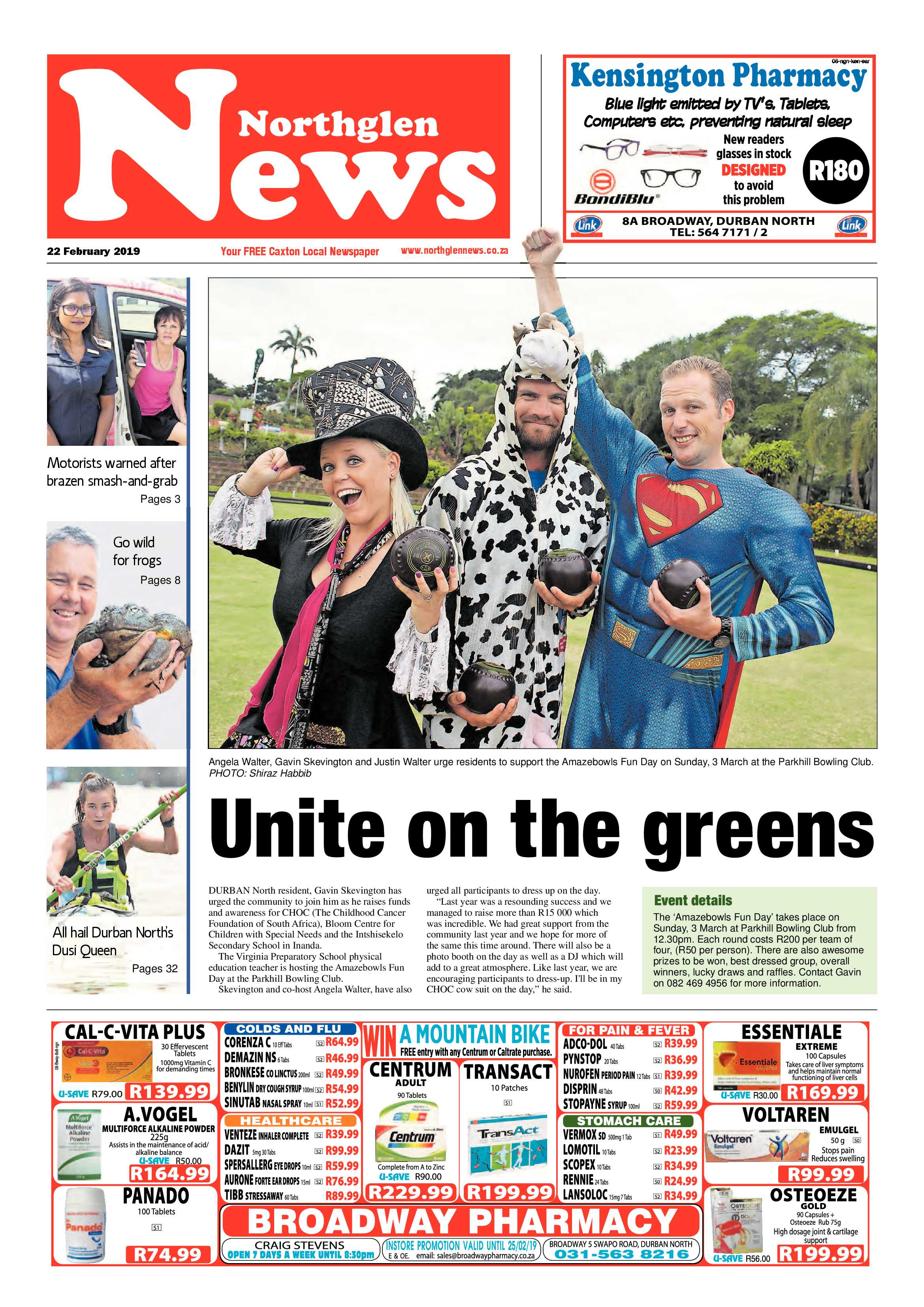 Northglen News 22 February 2019 page 1