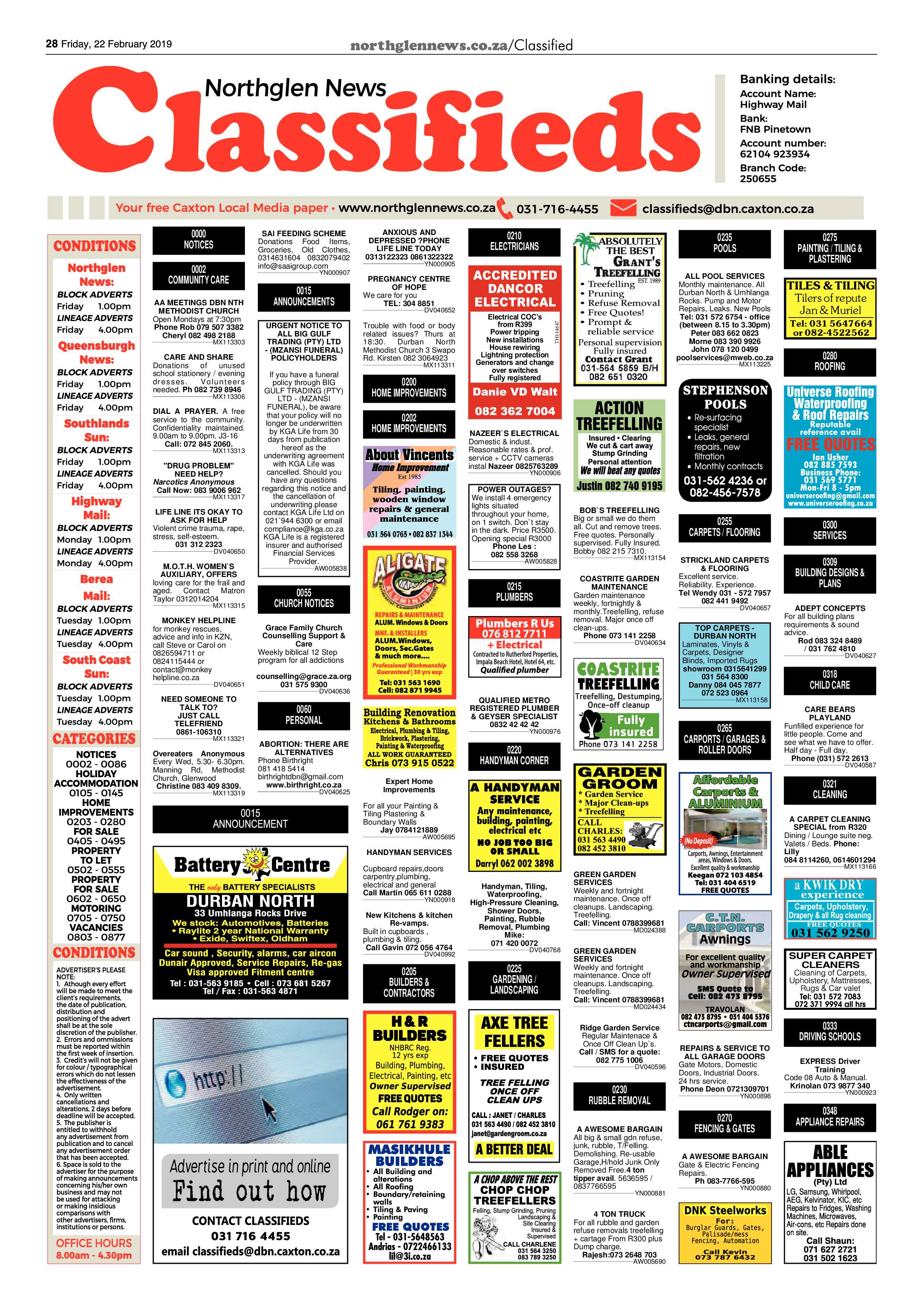 Northglen News 22 February 2019 page 28