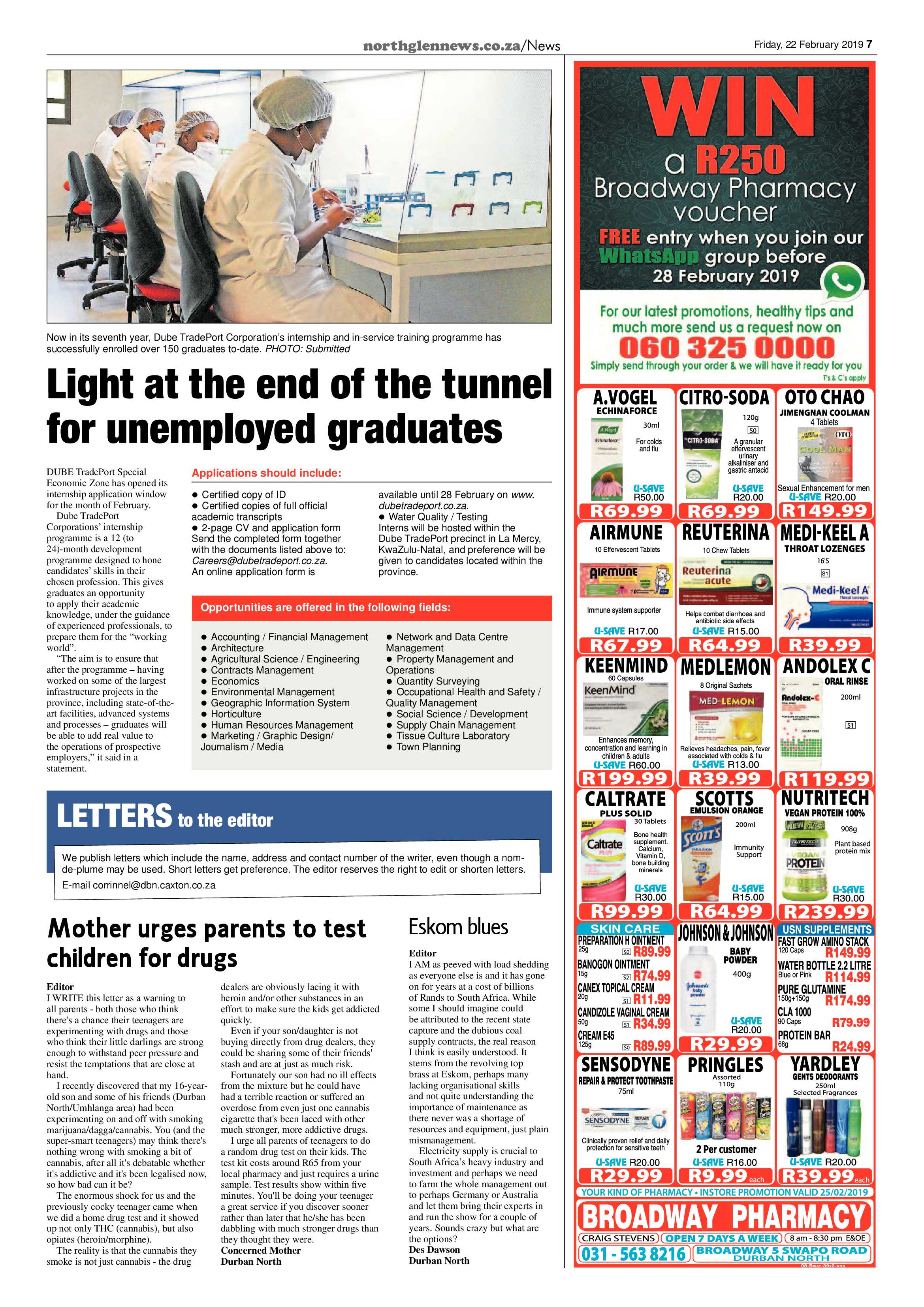 Northglen News 22 February 2019 page 7