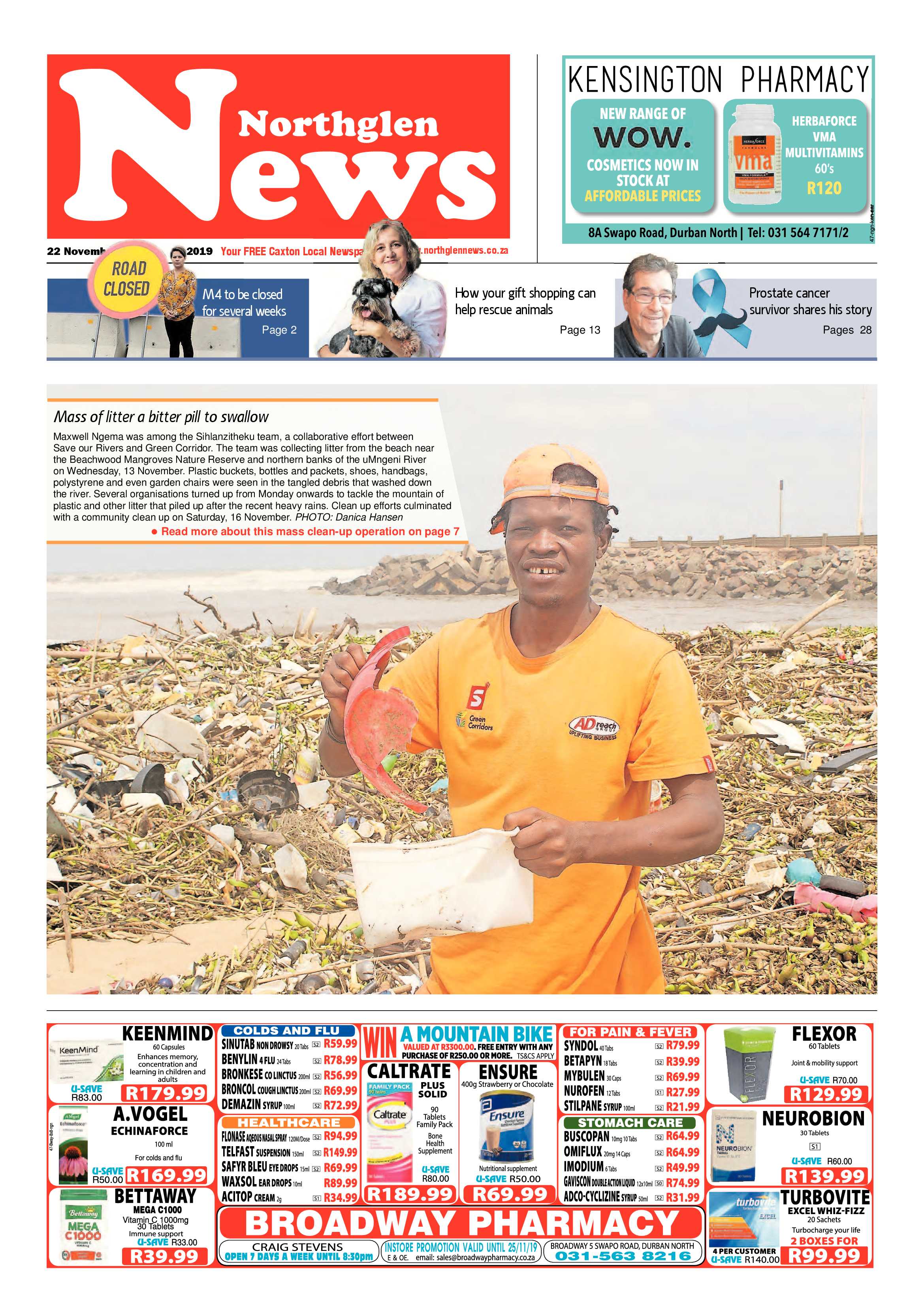 Northglen News 22 November 2019 page 1