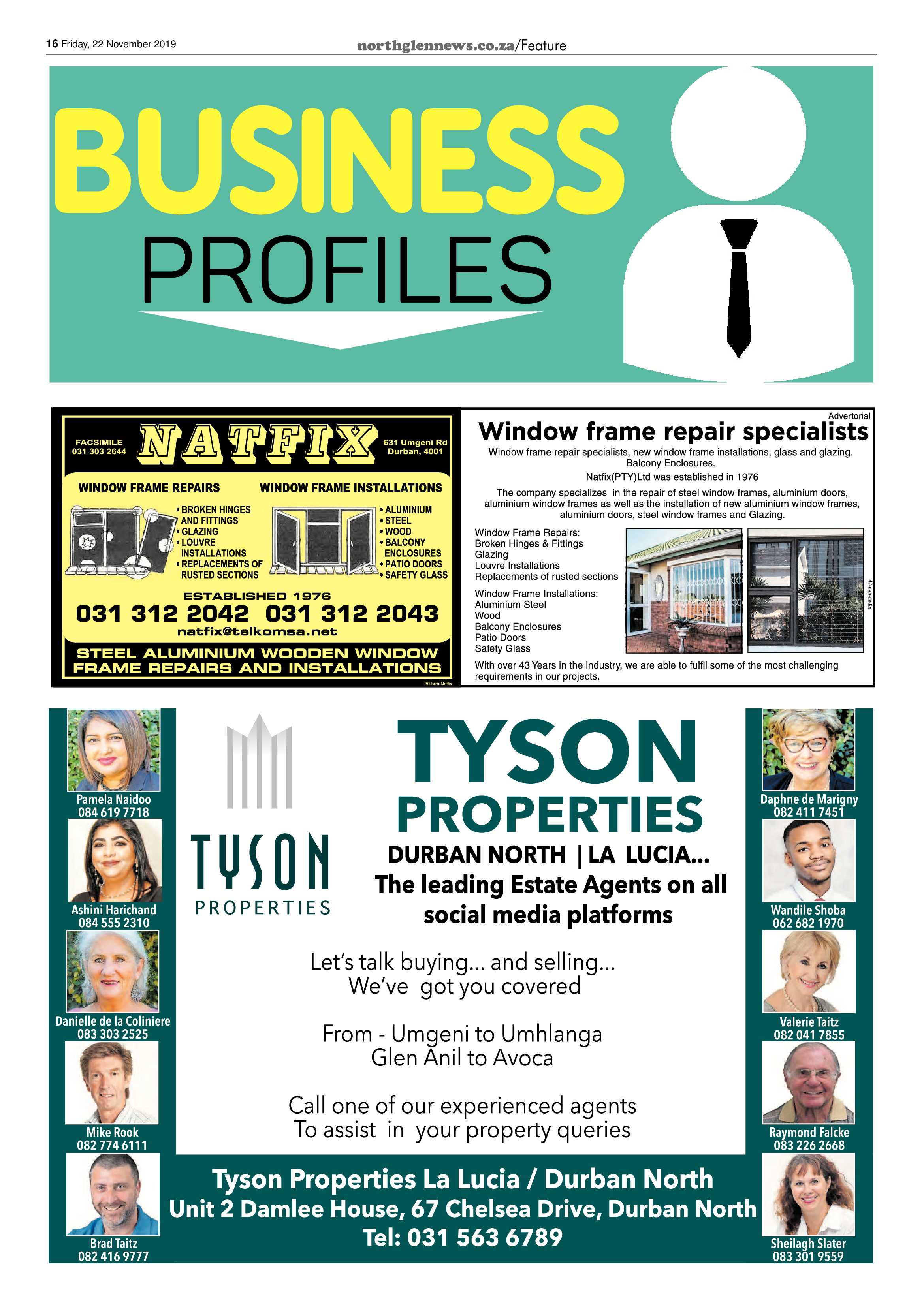 Northglen News 22 November 2019 page 16