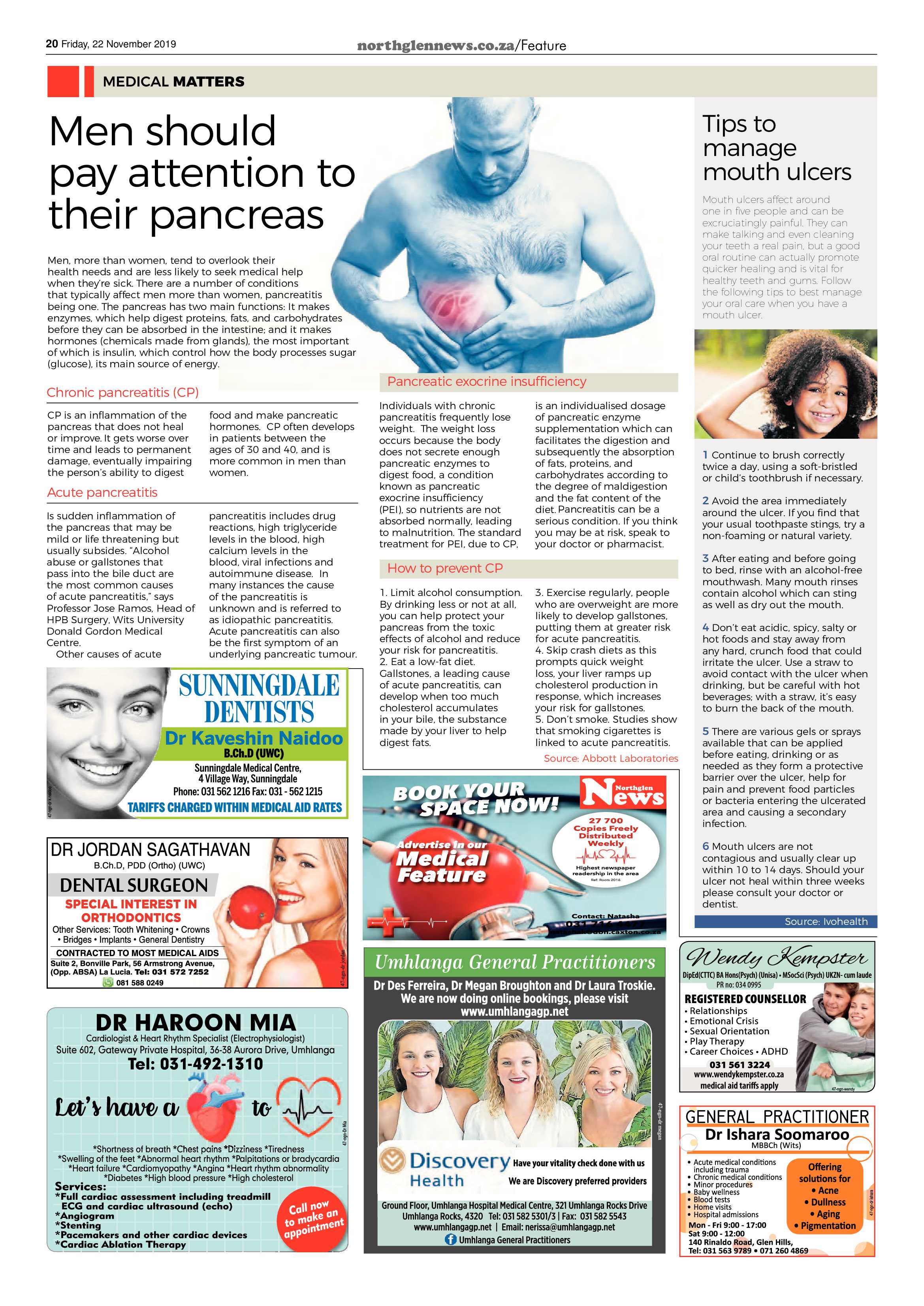 Northglen News 22 November 2019 page 20