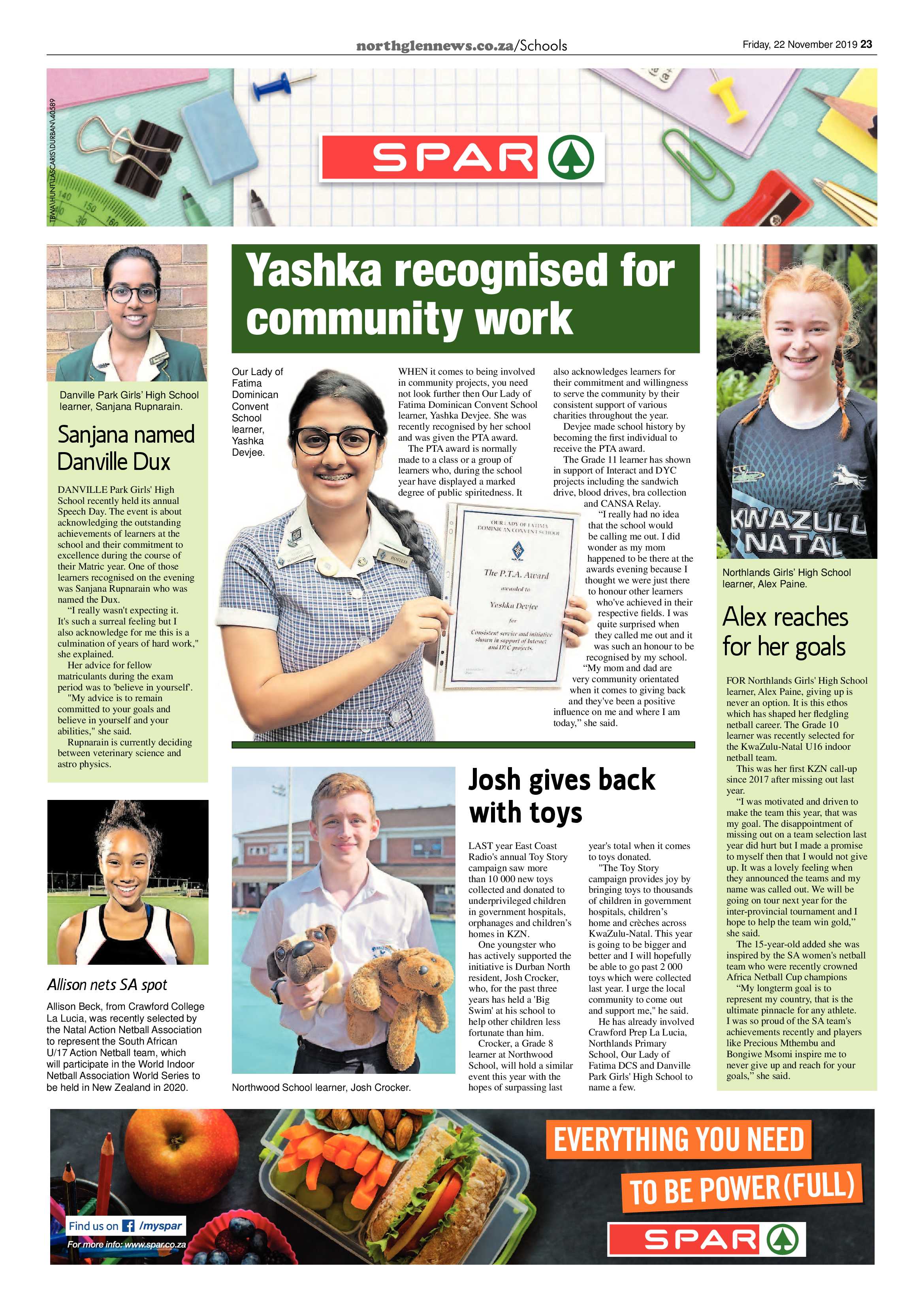 Northglen News 22 November 2019 page 23