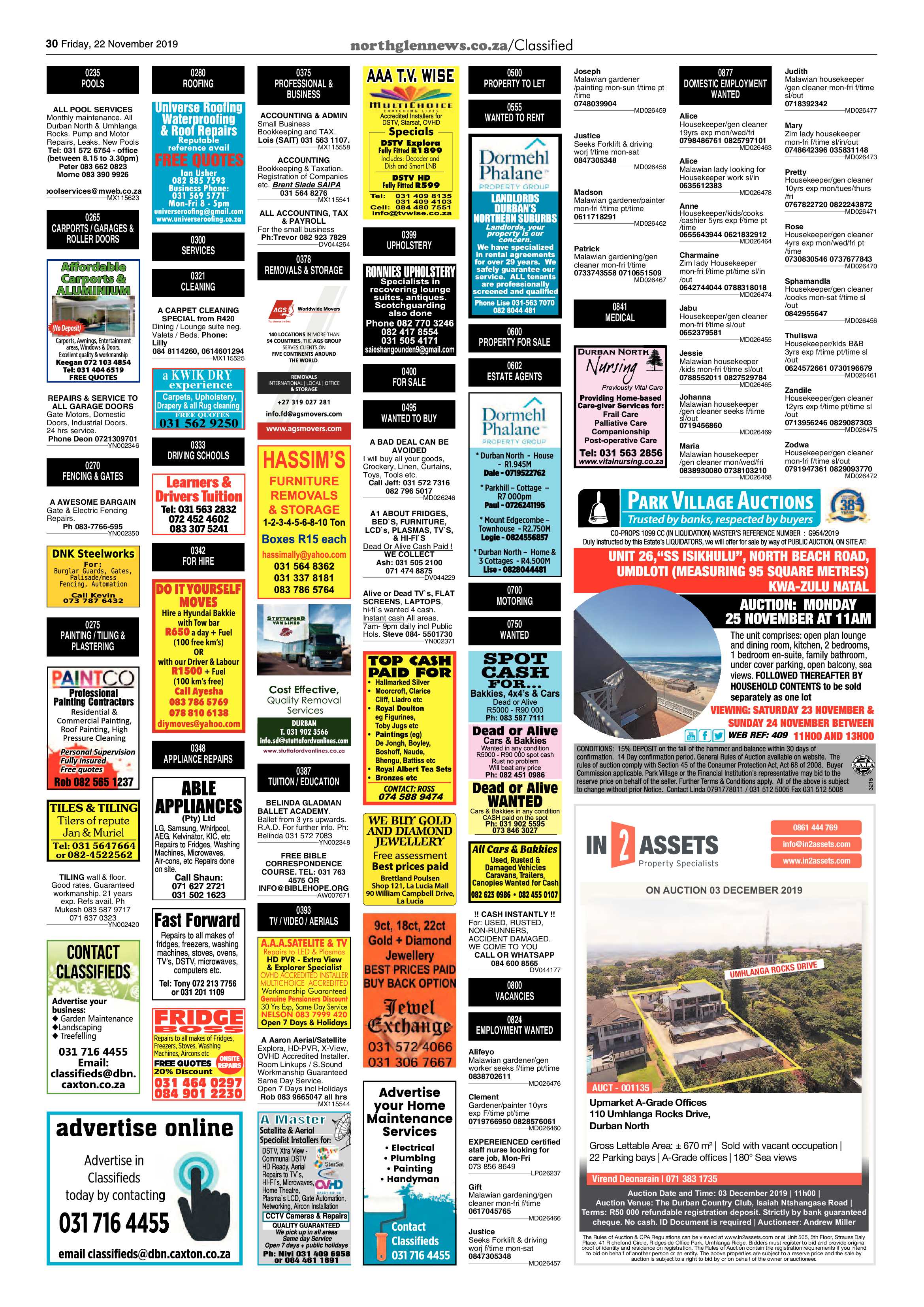 Northglen News 22 November 2019 page 30