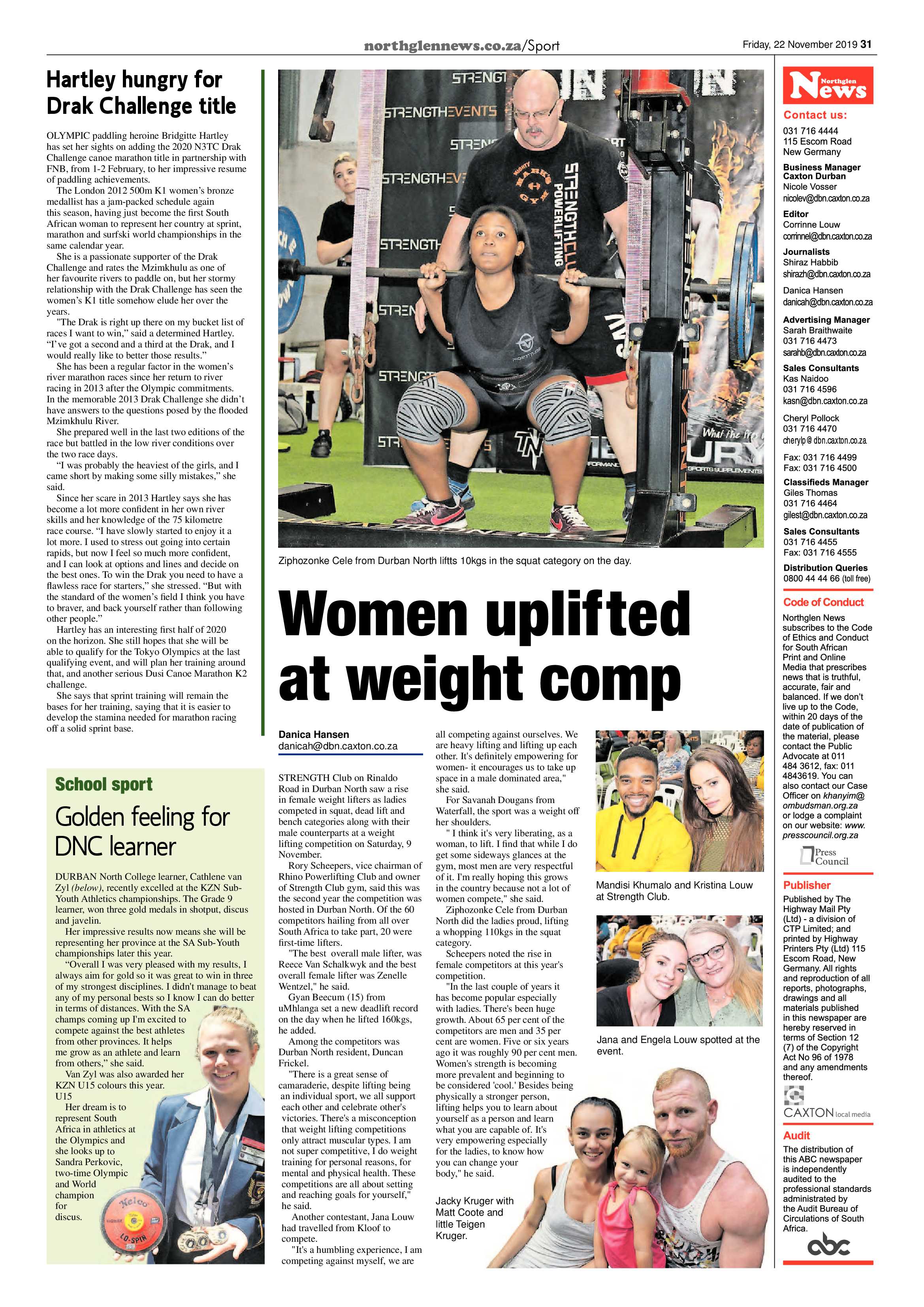 Northglen News 22 November 2019 page 31