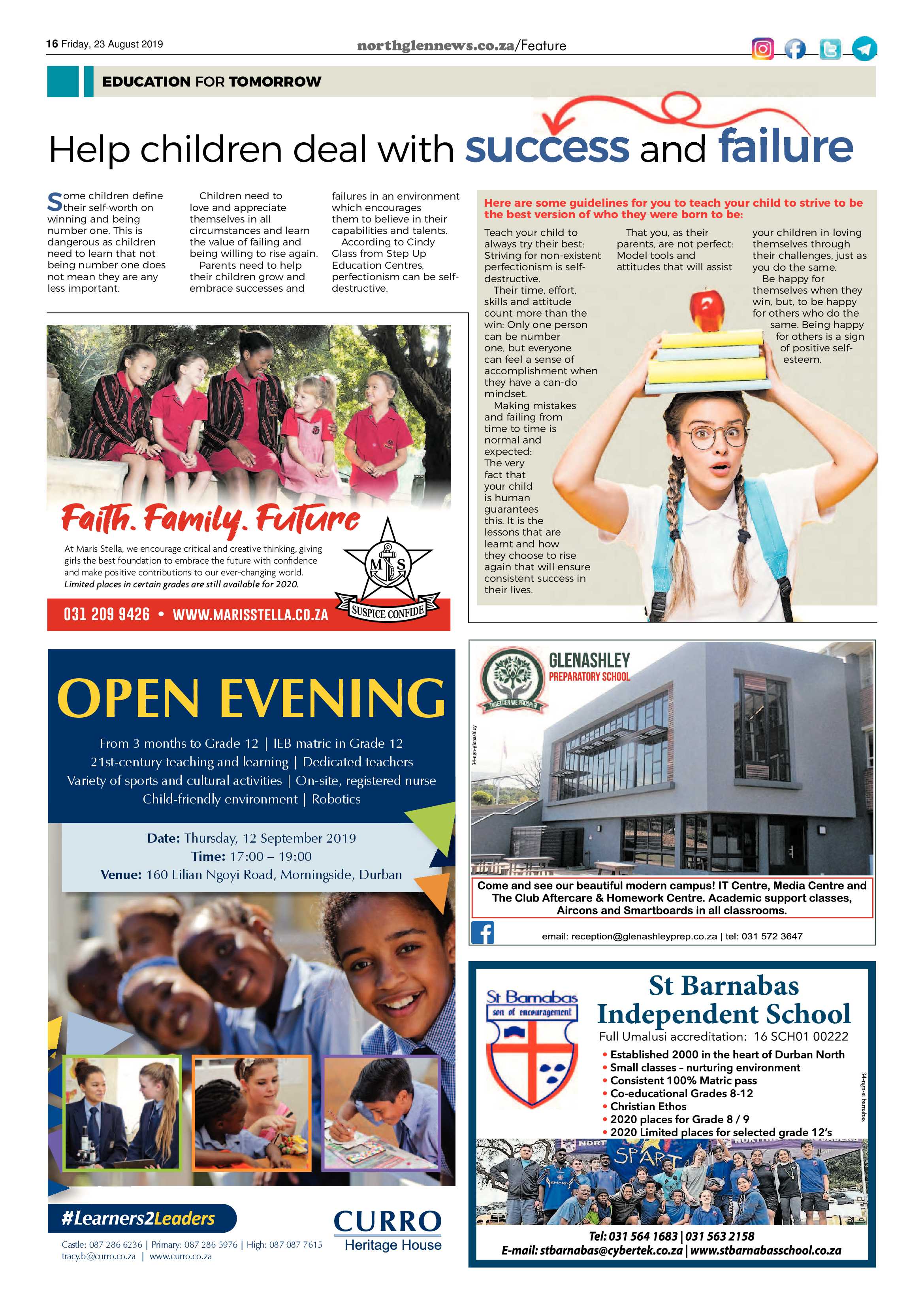 Northglen News 23 August 2019 page 16