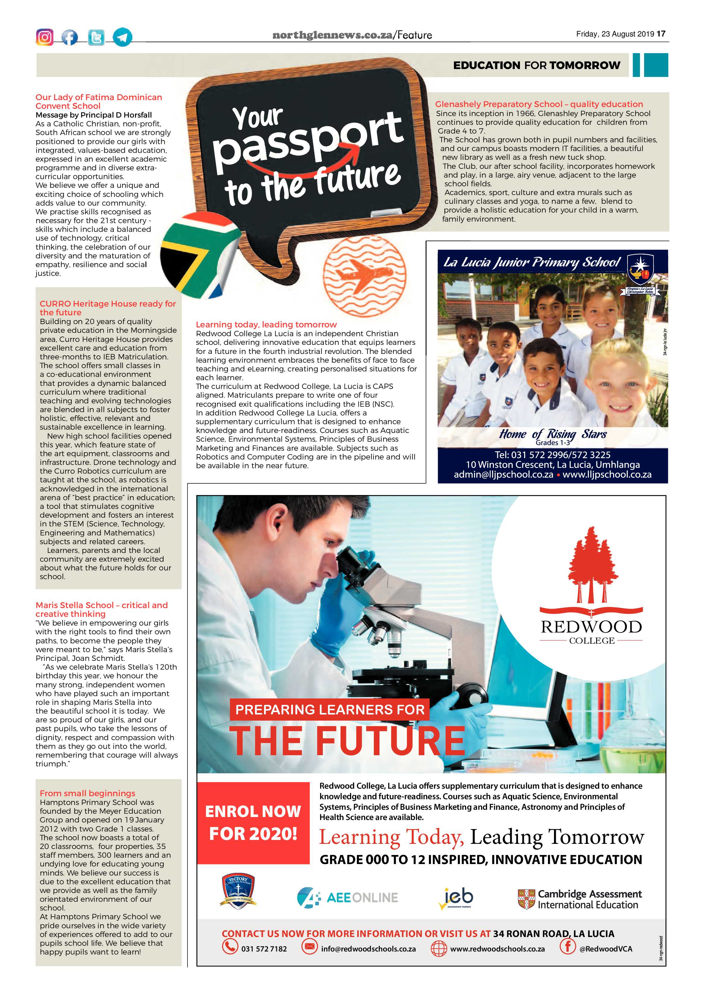 Northglen News 23 August 2019 page 17