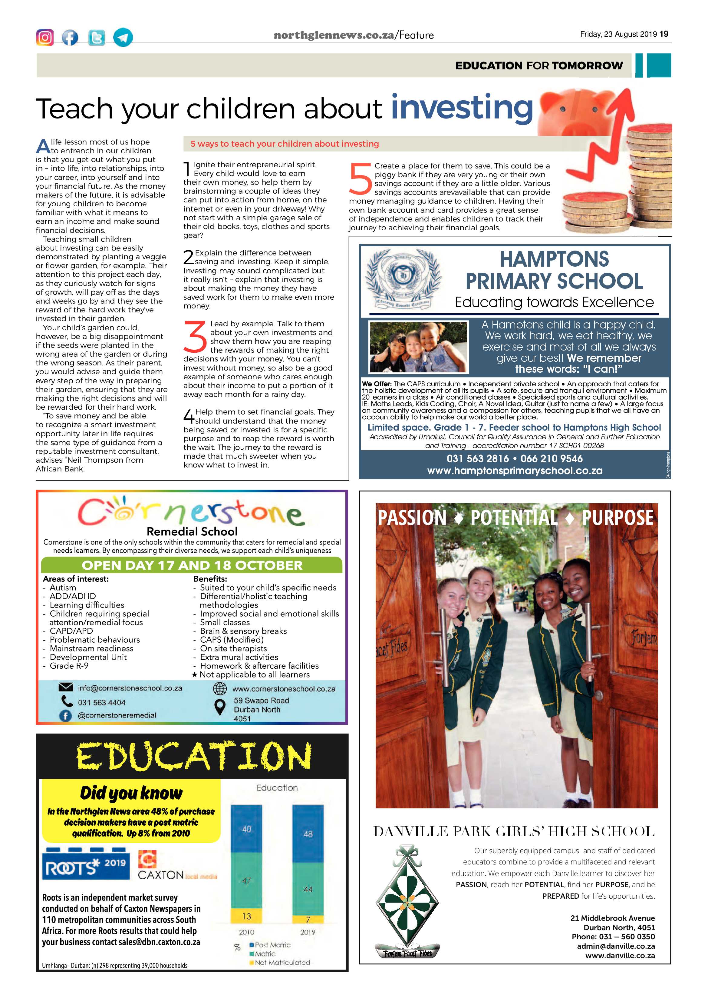 Northglen News 23 August 2019 page 19