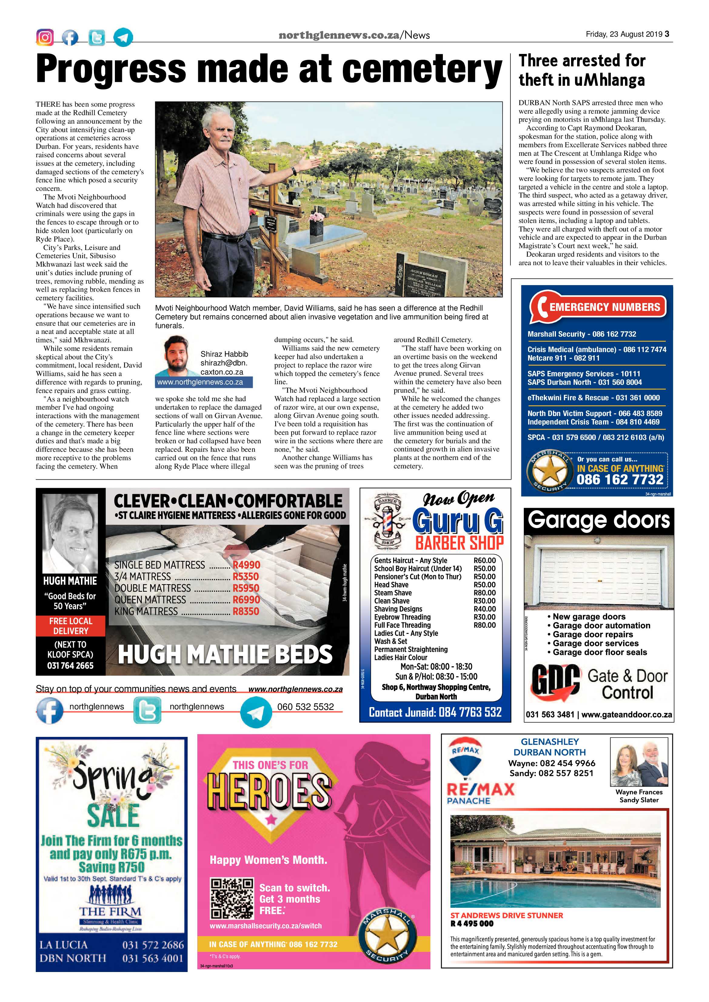 Northglen News 23 August 2019 page 3