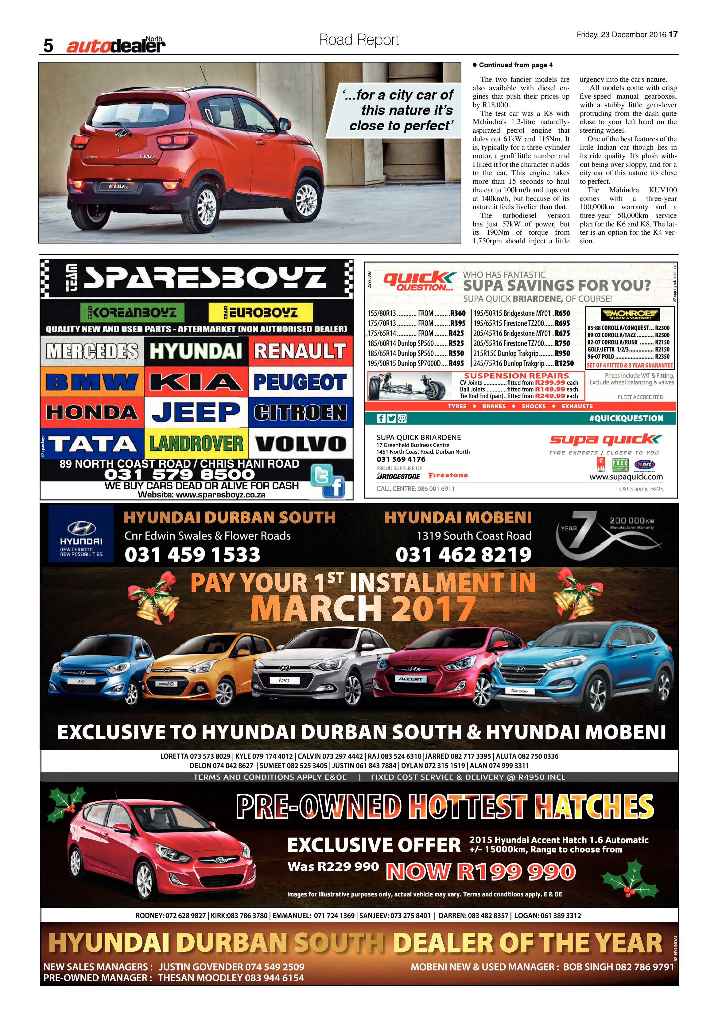 Northglen News 23 December 2016 page 17