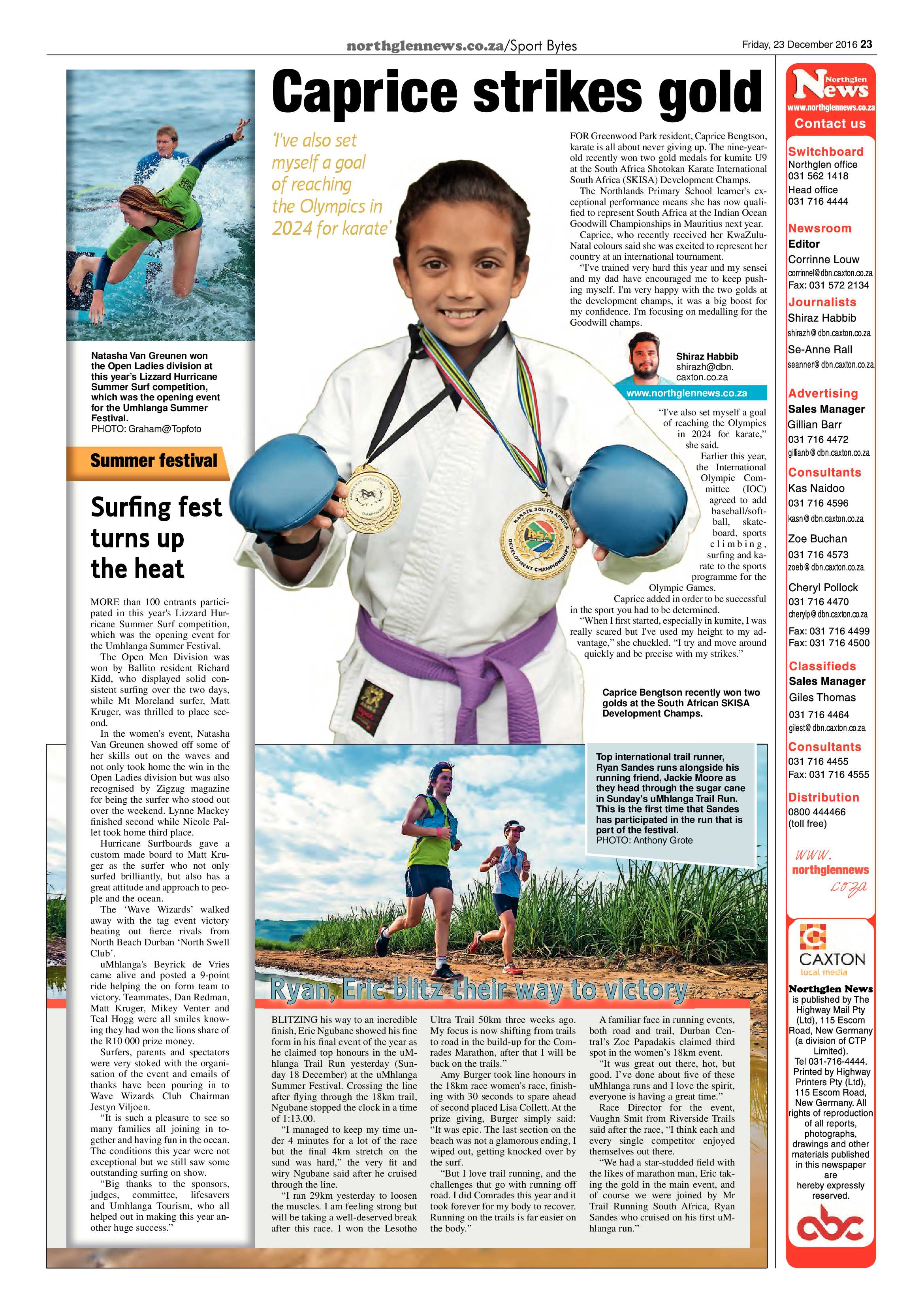 Northglen News 23 December 2016 page 23