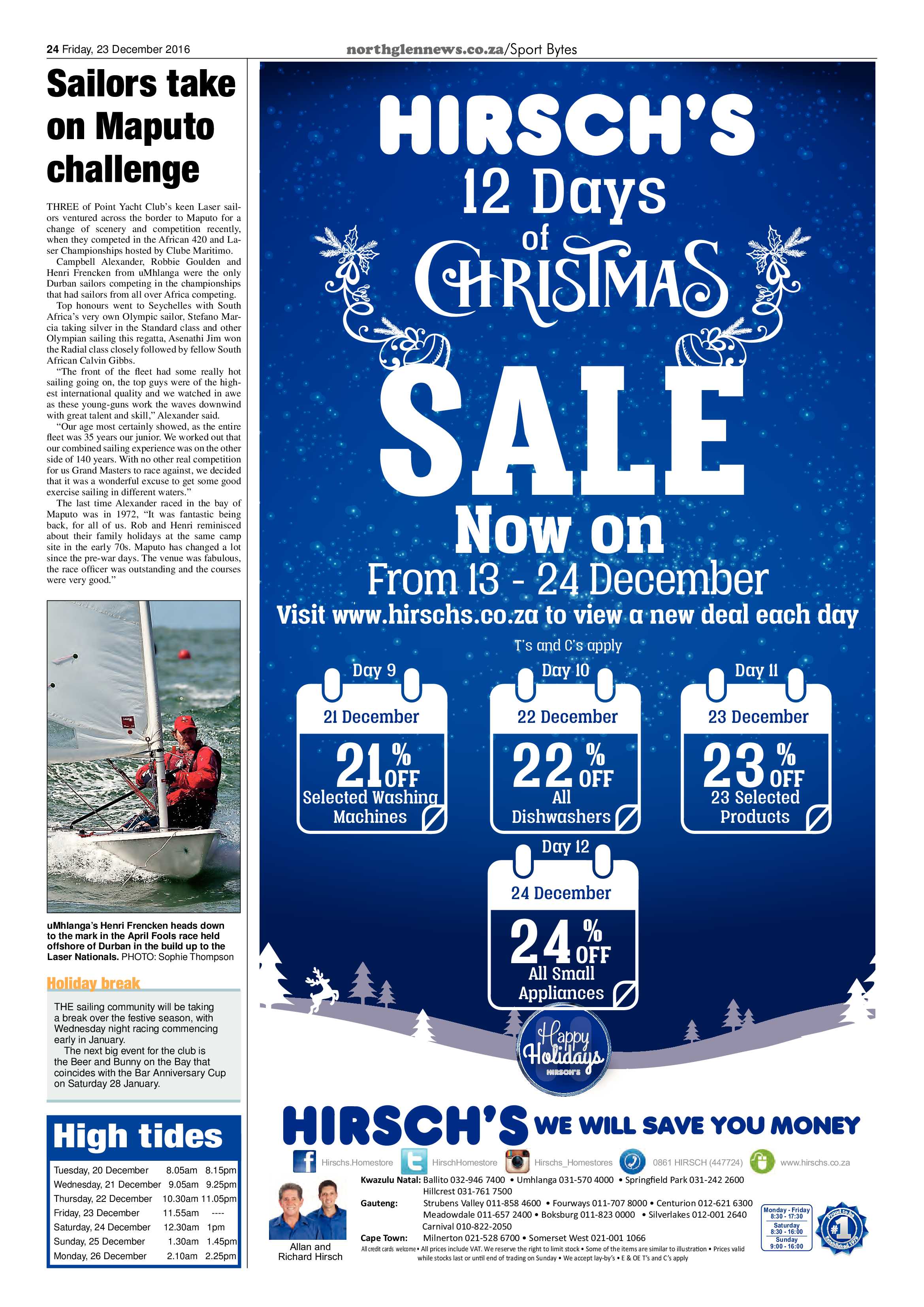 Northglen News 23 December 2016 page 24