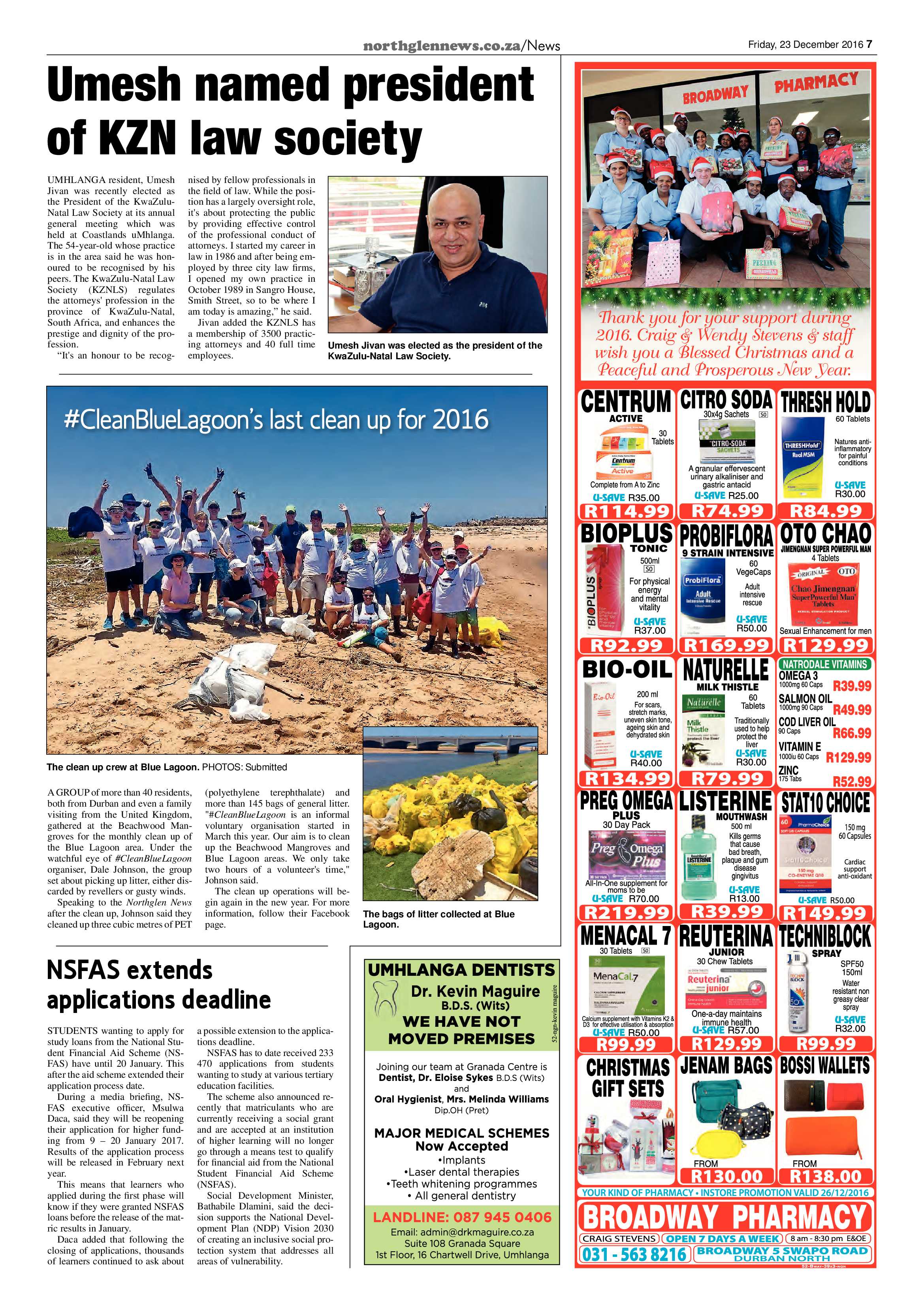 Northglen News 23 December 2016 page 7