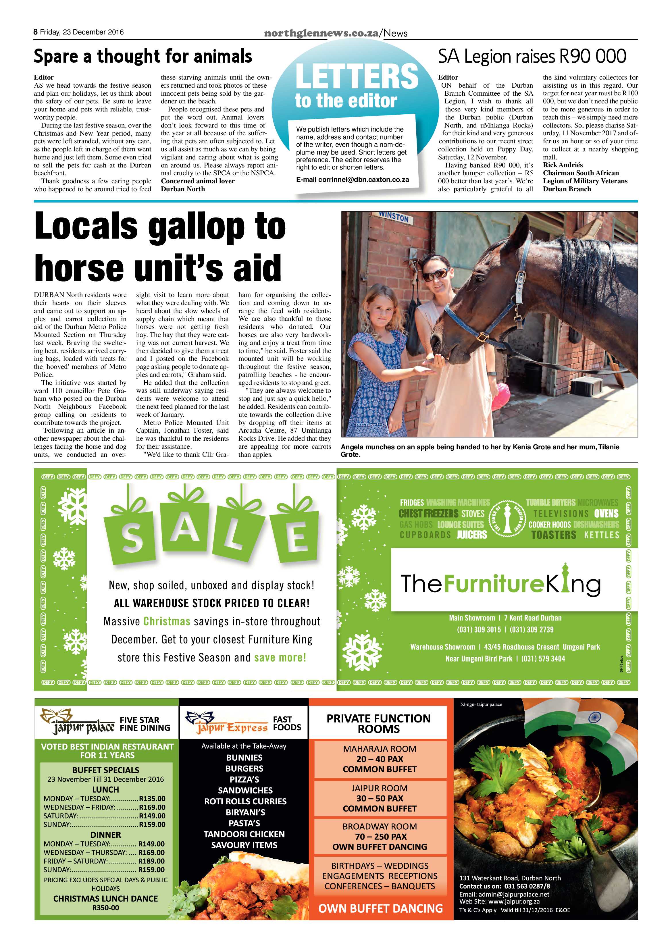 Northglen News 23 December 2016 page 8