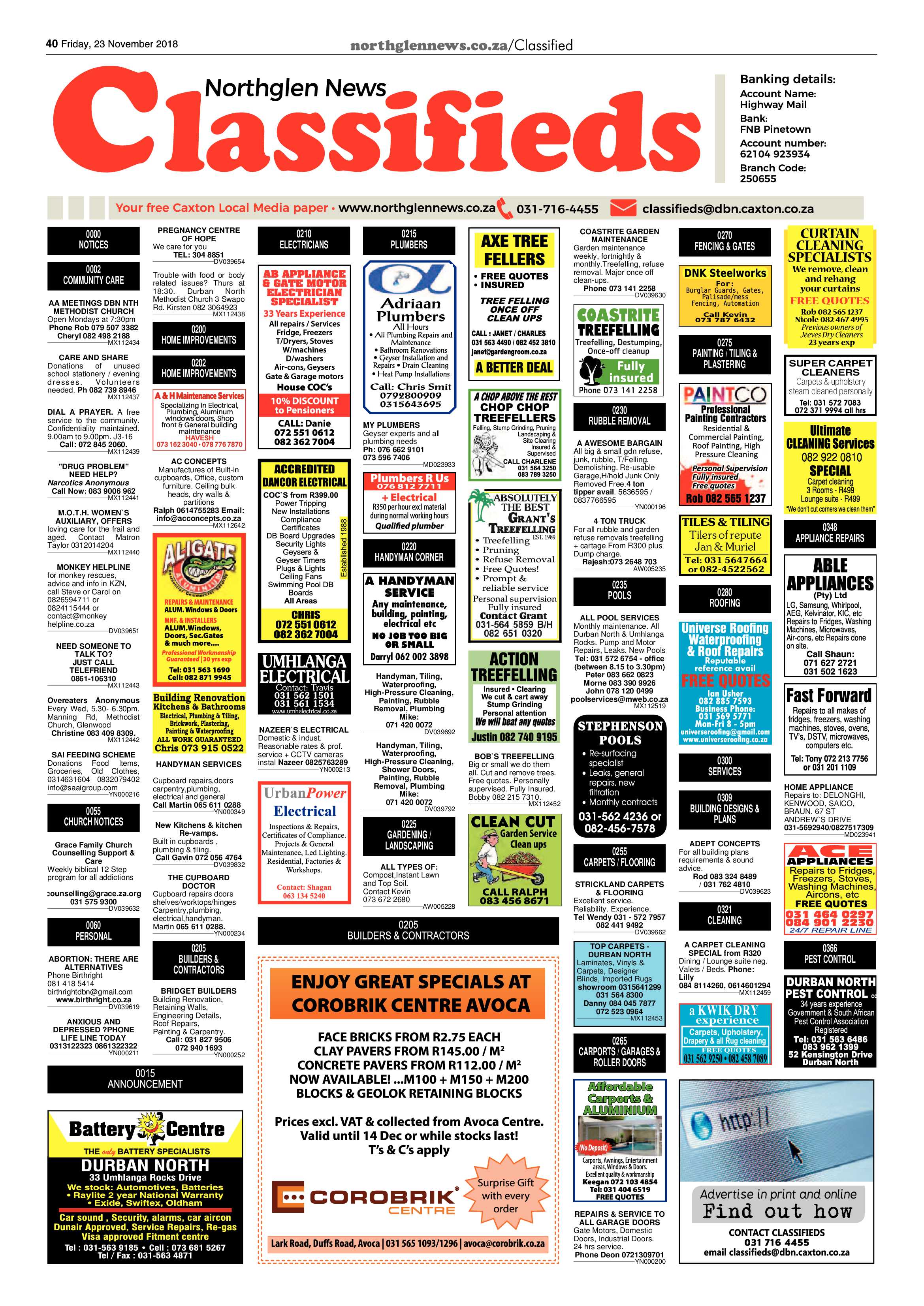 Northglen News 23 November 2018 page 40