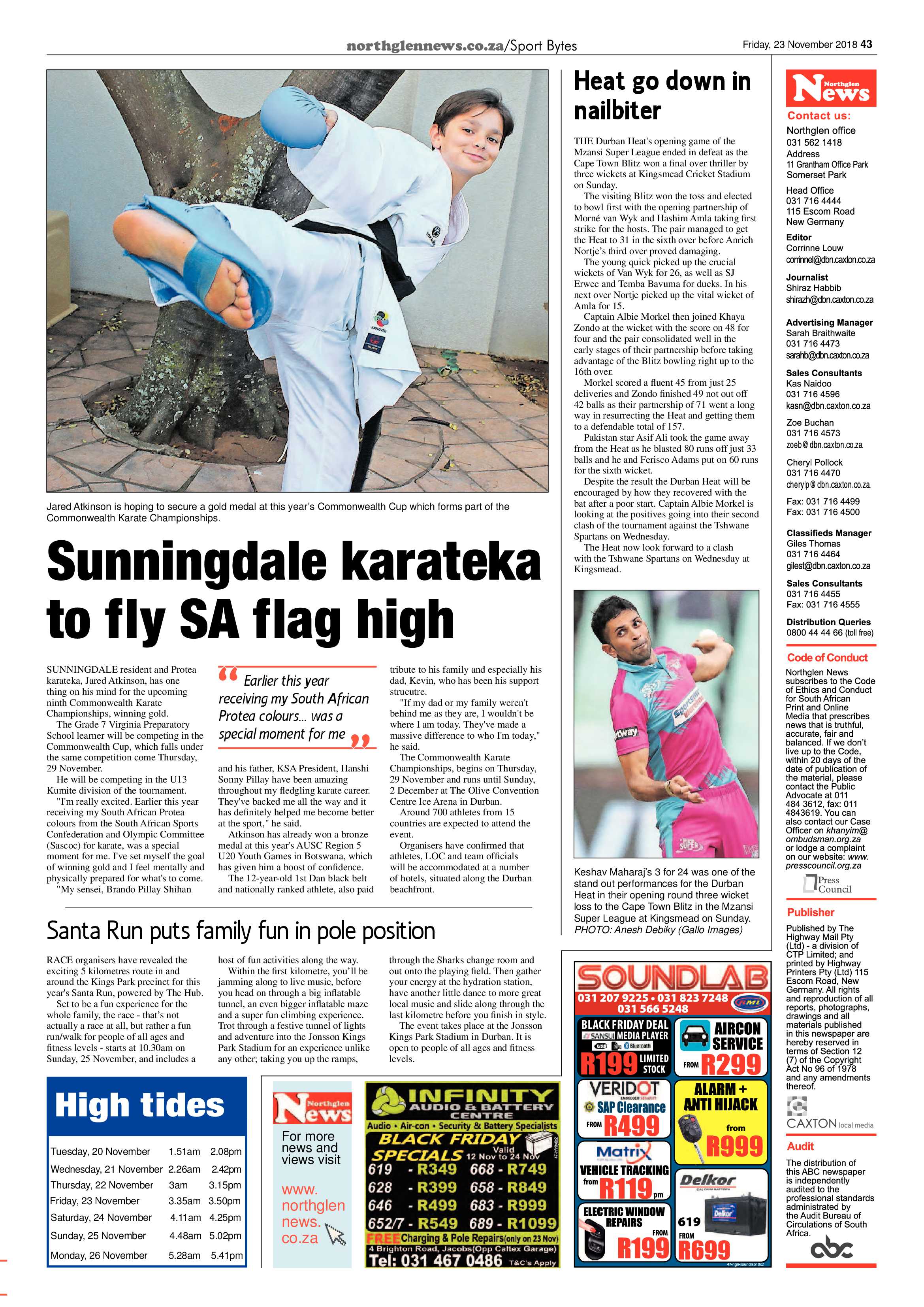 Northglen News 23 November 2018 page 43