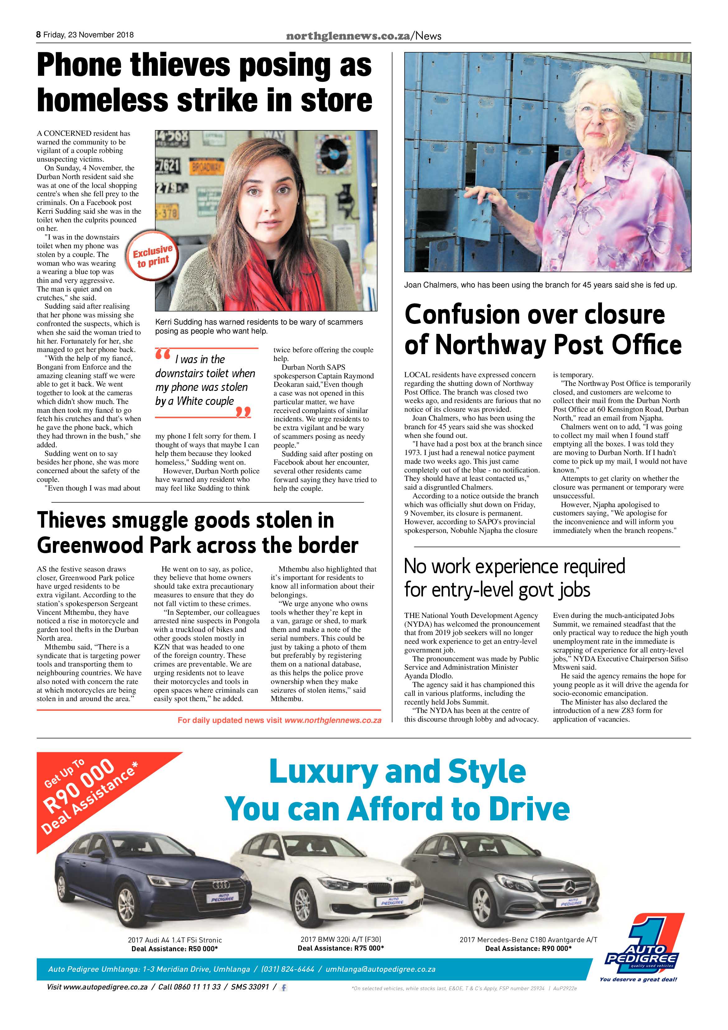 Northglen News 23 November 2018 page 8