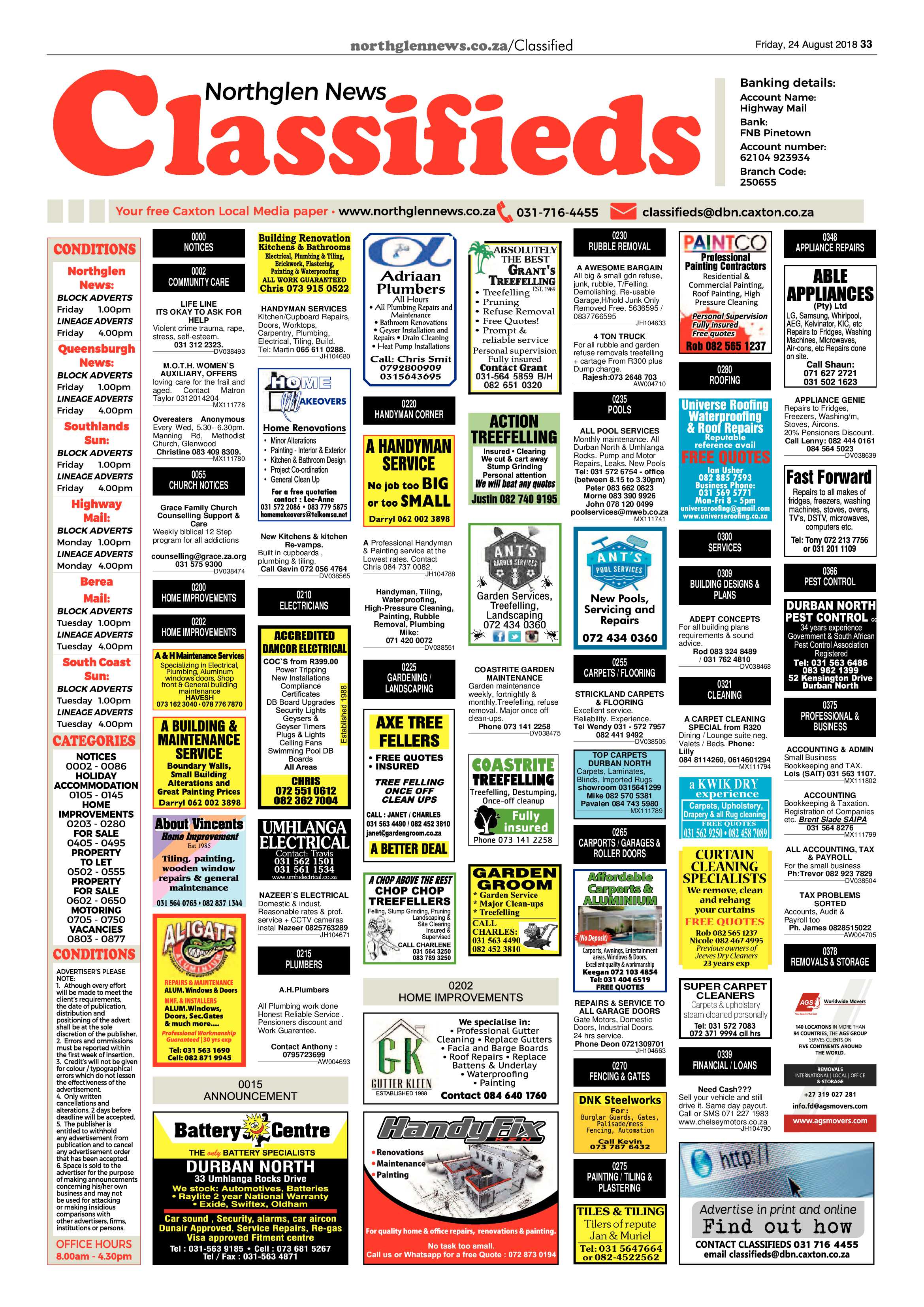 Northglen News 24 August 2018 page 33
