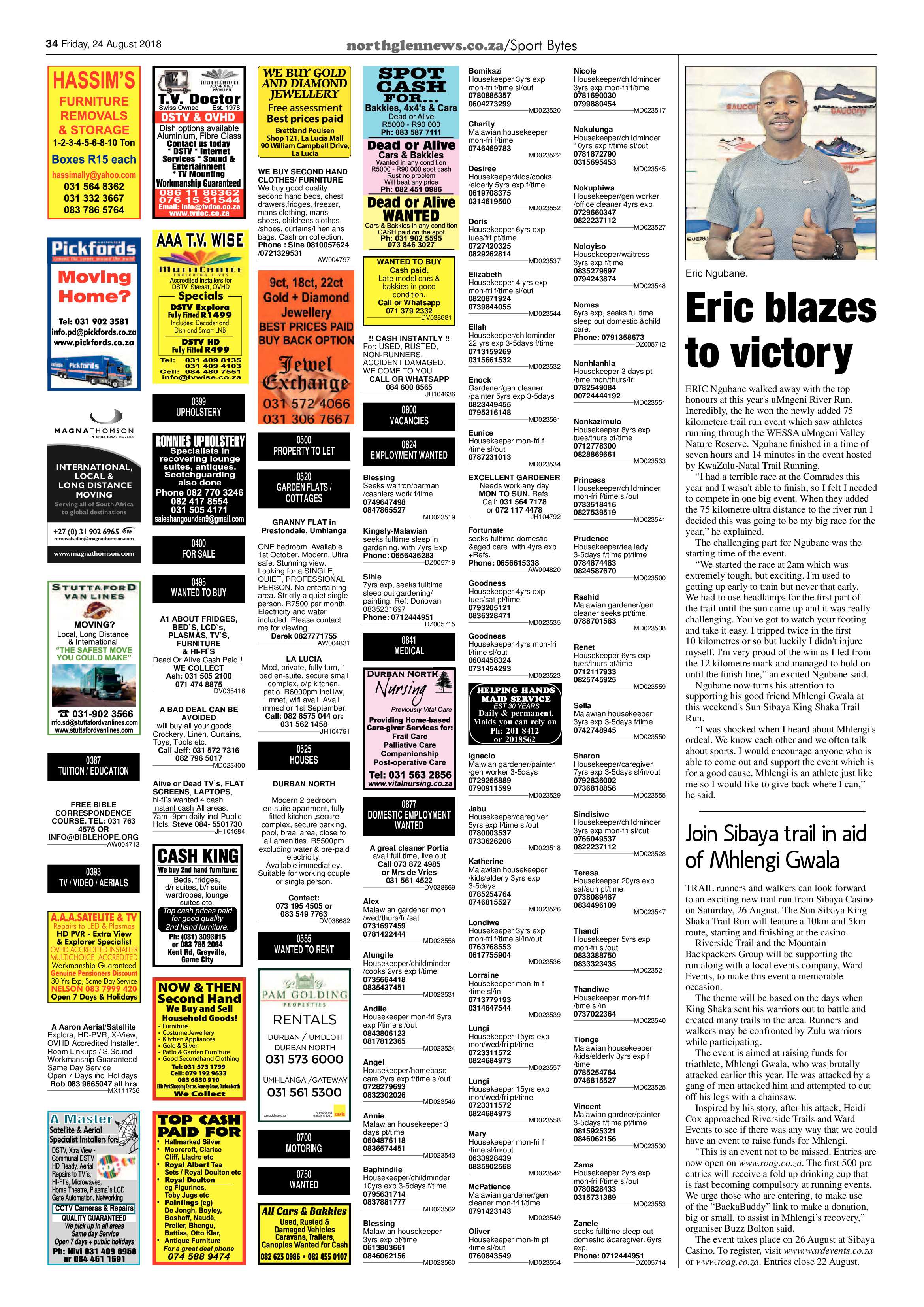Northglen News 24 August 2018 page 34