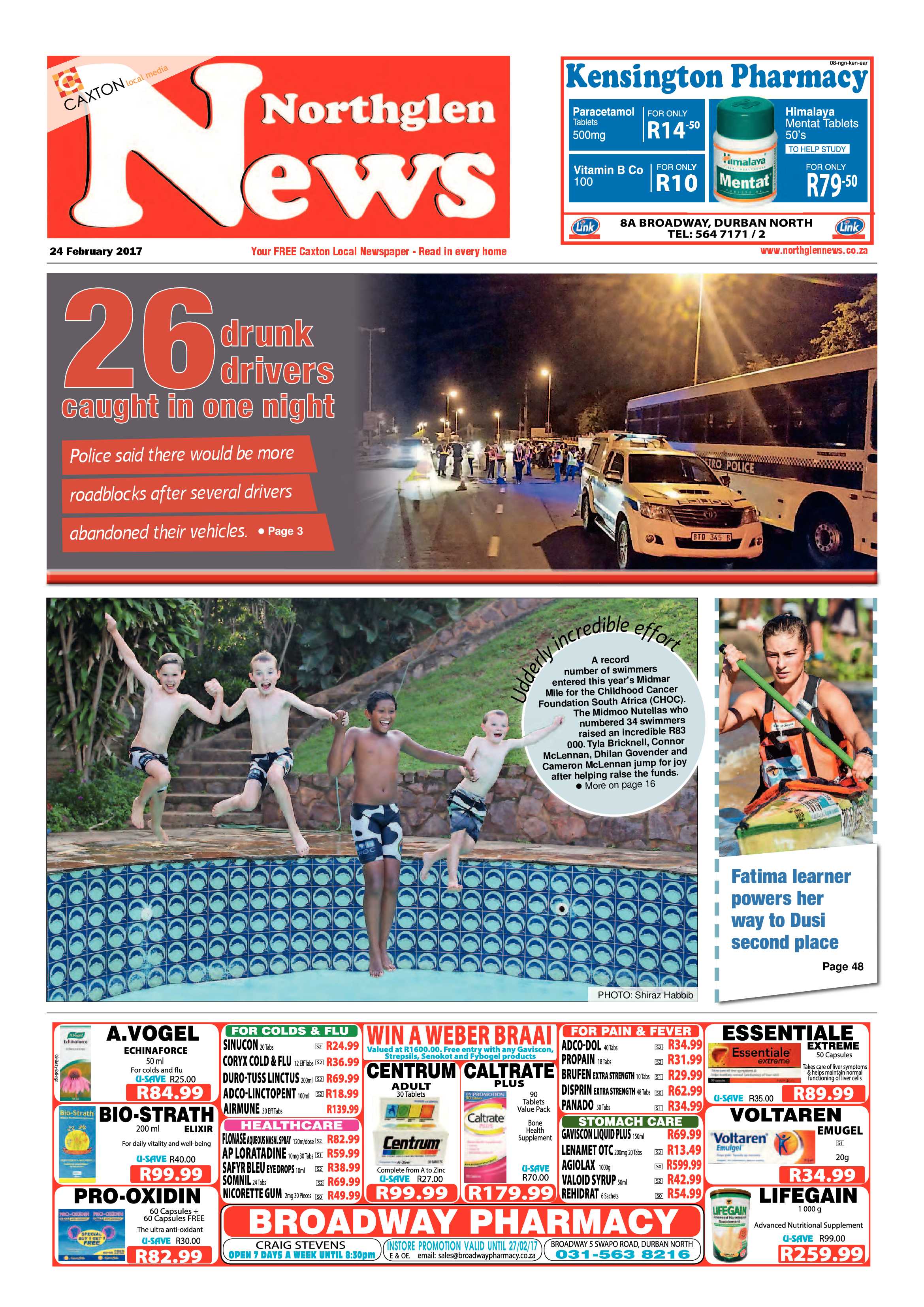 Northglen News 24 February 2017 page 1