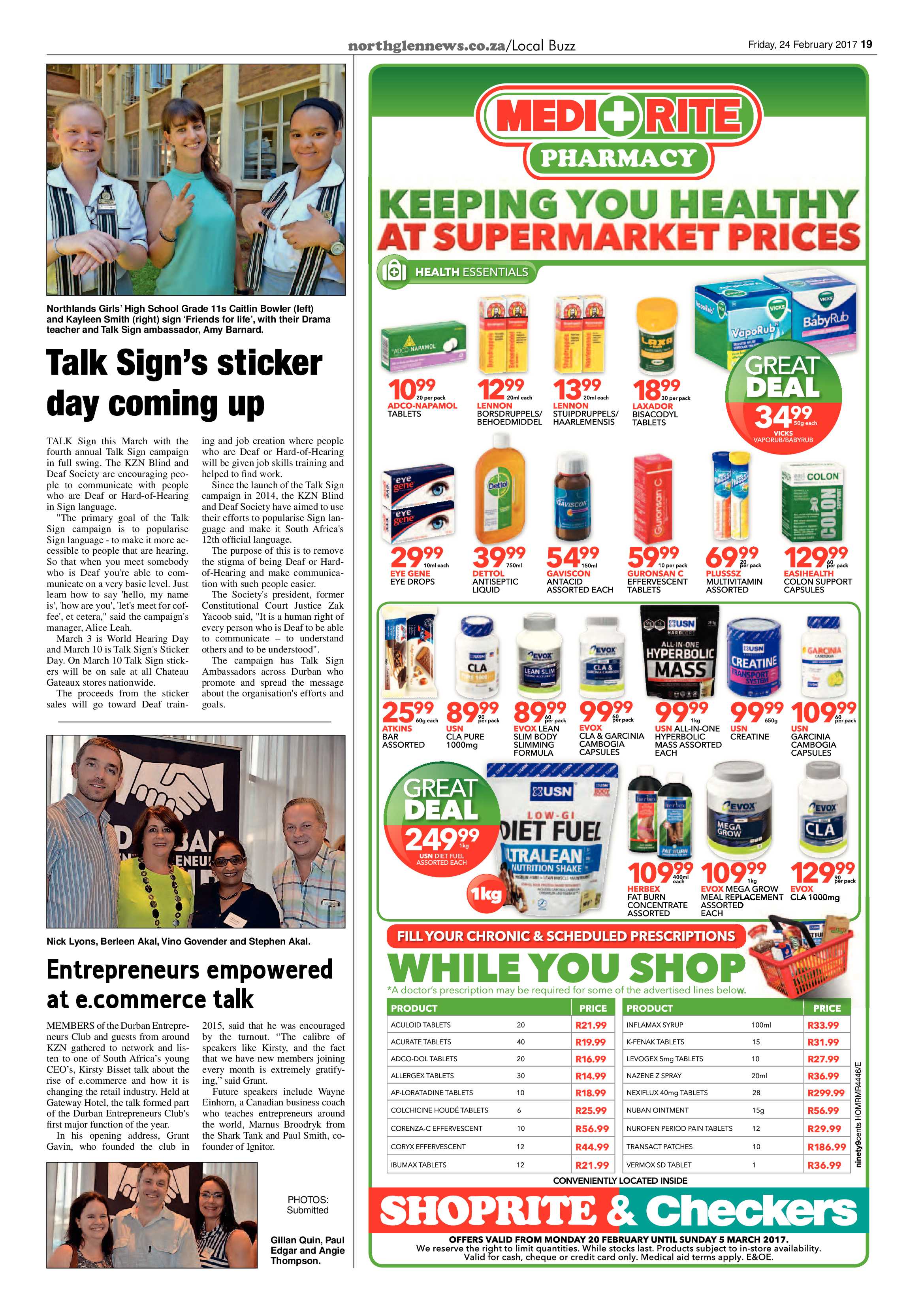 Northglen News 24 February 2017 page 19
