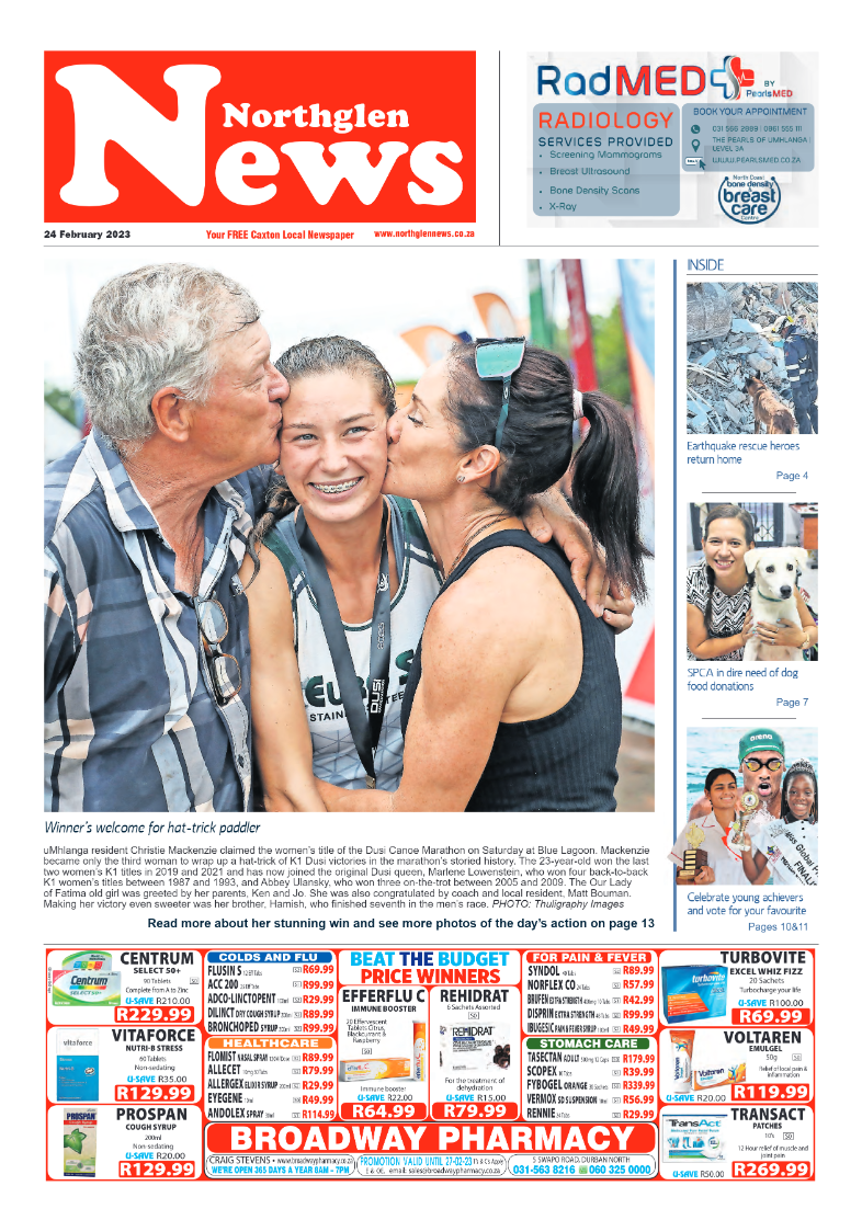 Northglen News 24 February 2023 page 1