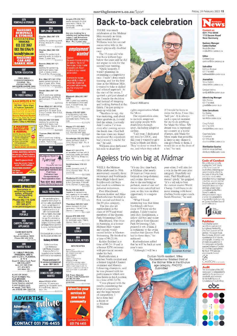 Northglen News 24 February 2023 page 15