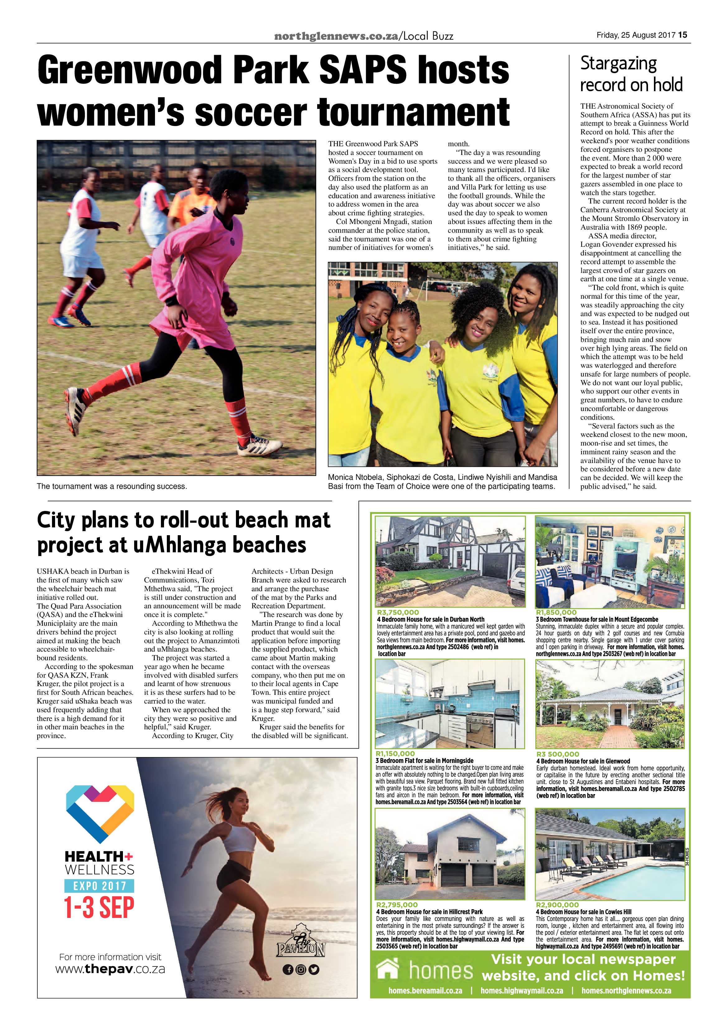 Northglen News 25 August 2017 page 15