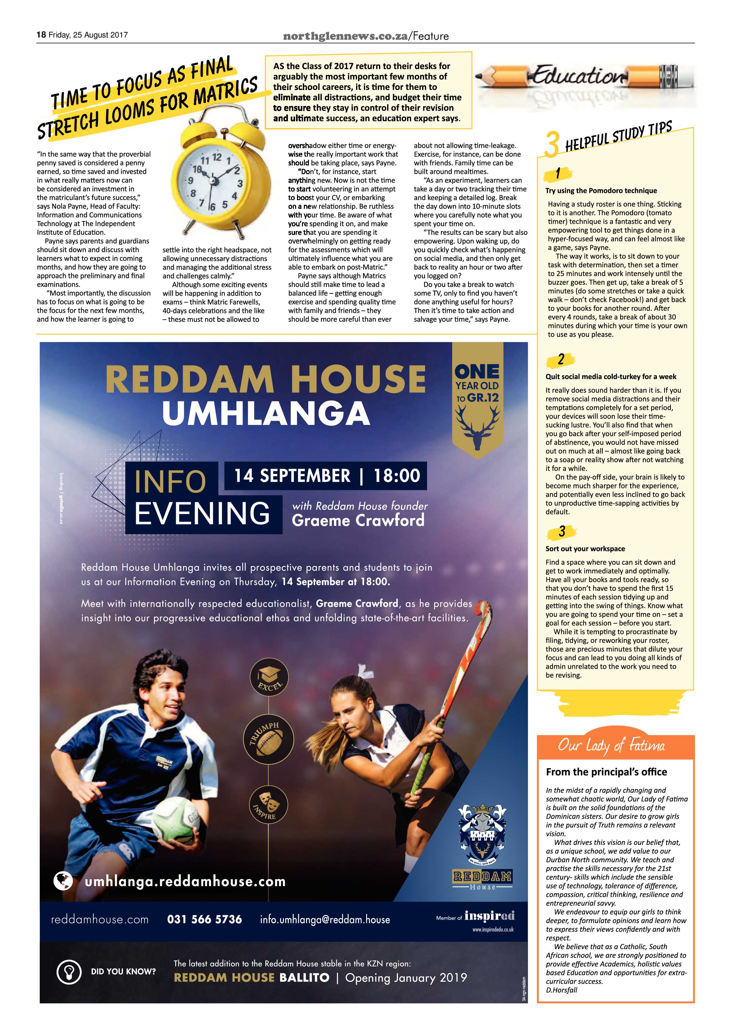 Northglen News 25 August 2017 page 18