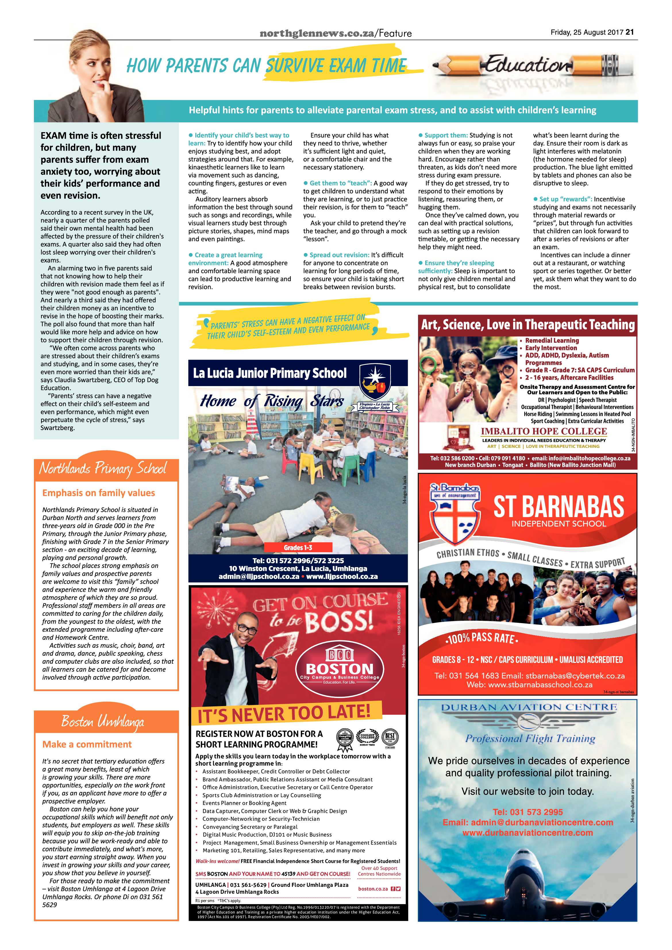 Northglen News 25 August 2017 page 21