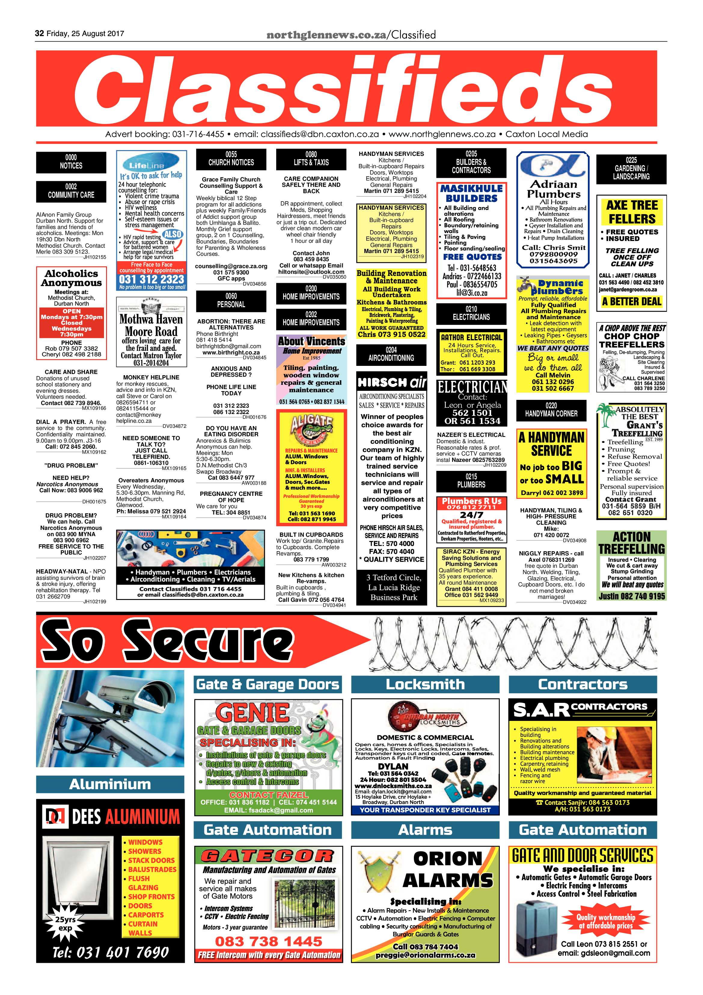 Northglen News 25 August 2017 page 32