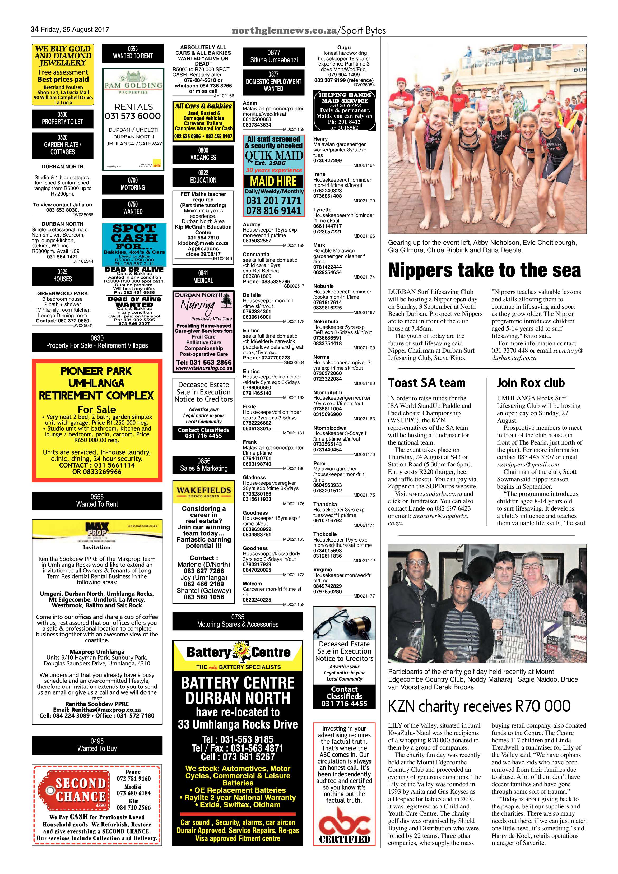 Northglen News 25 August 2017 page 34