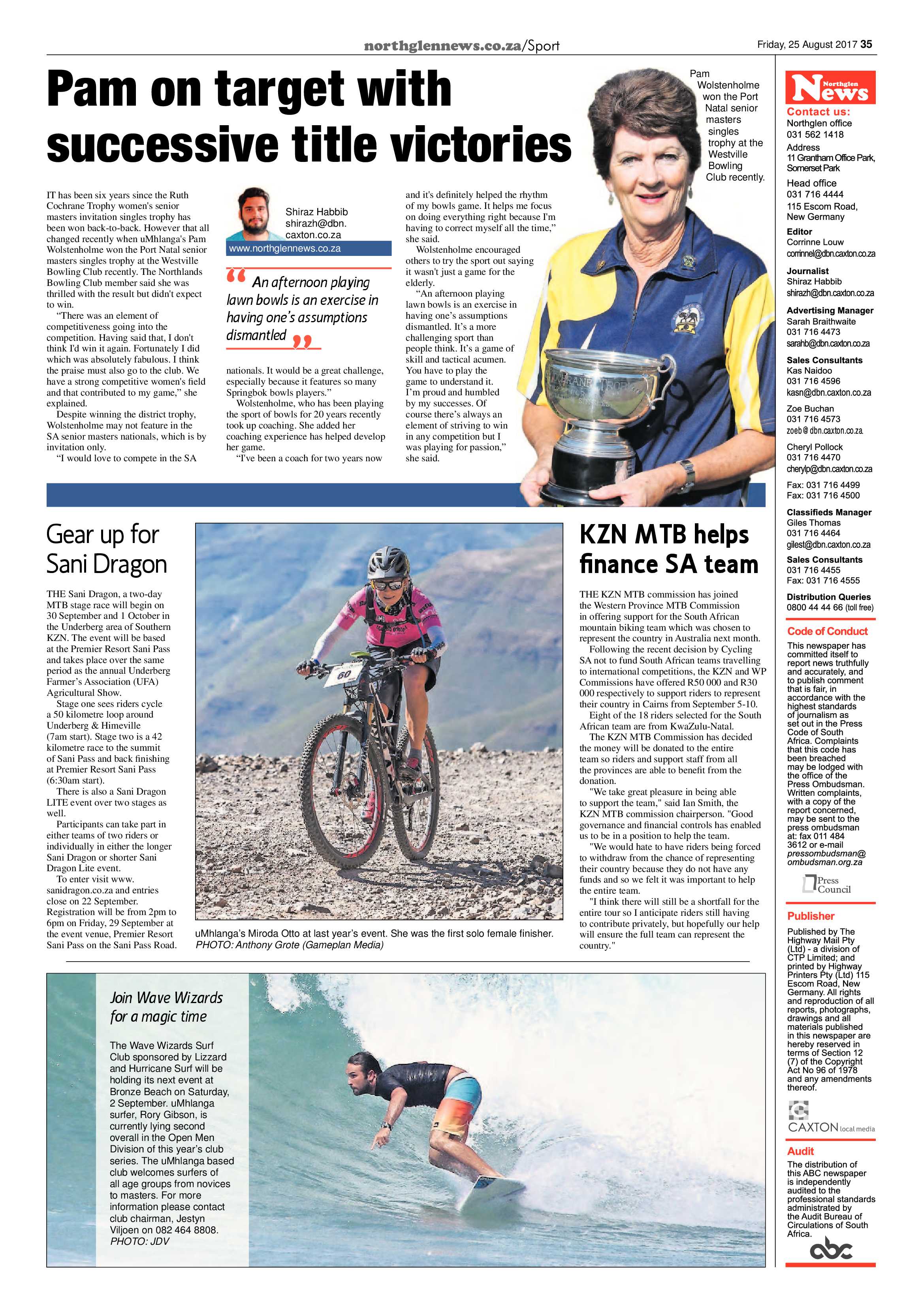 Northglen News 25 August 2017 page 35