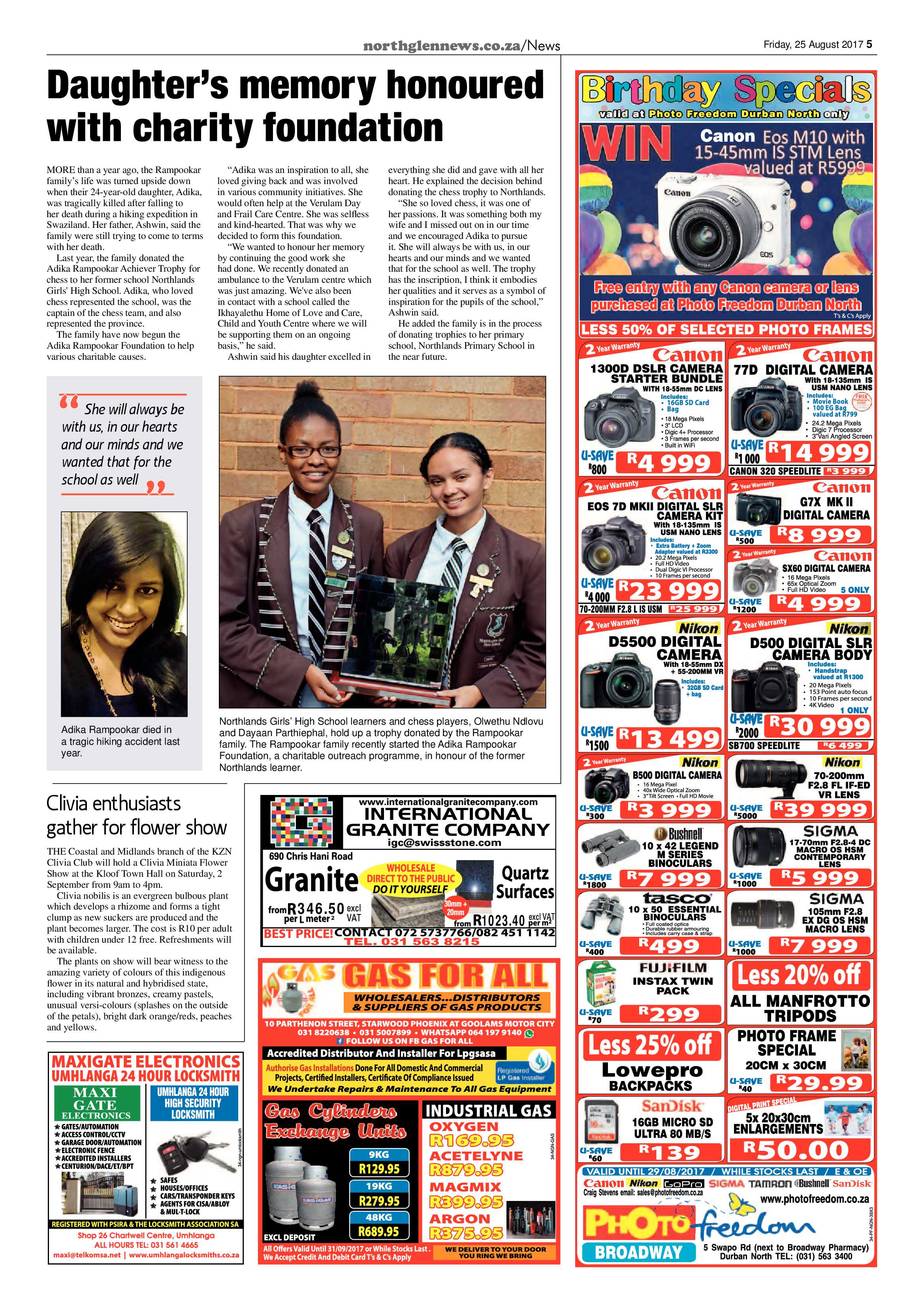 Northglen News 25 August 2017 page 5