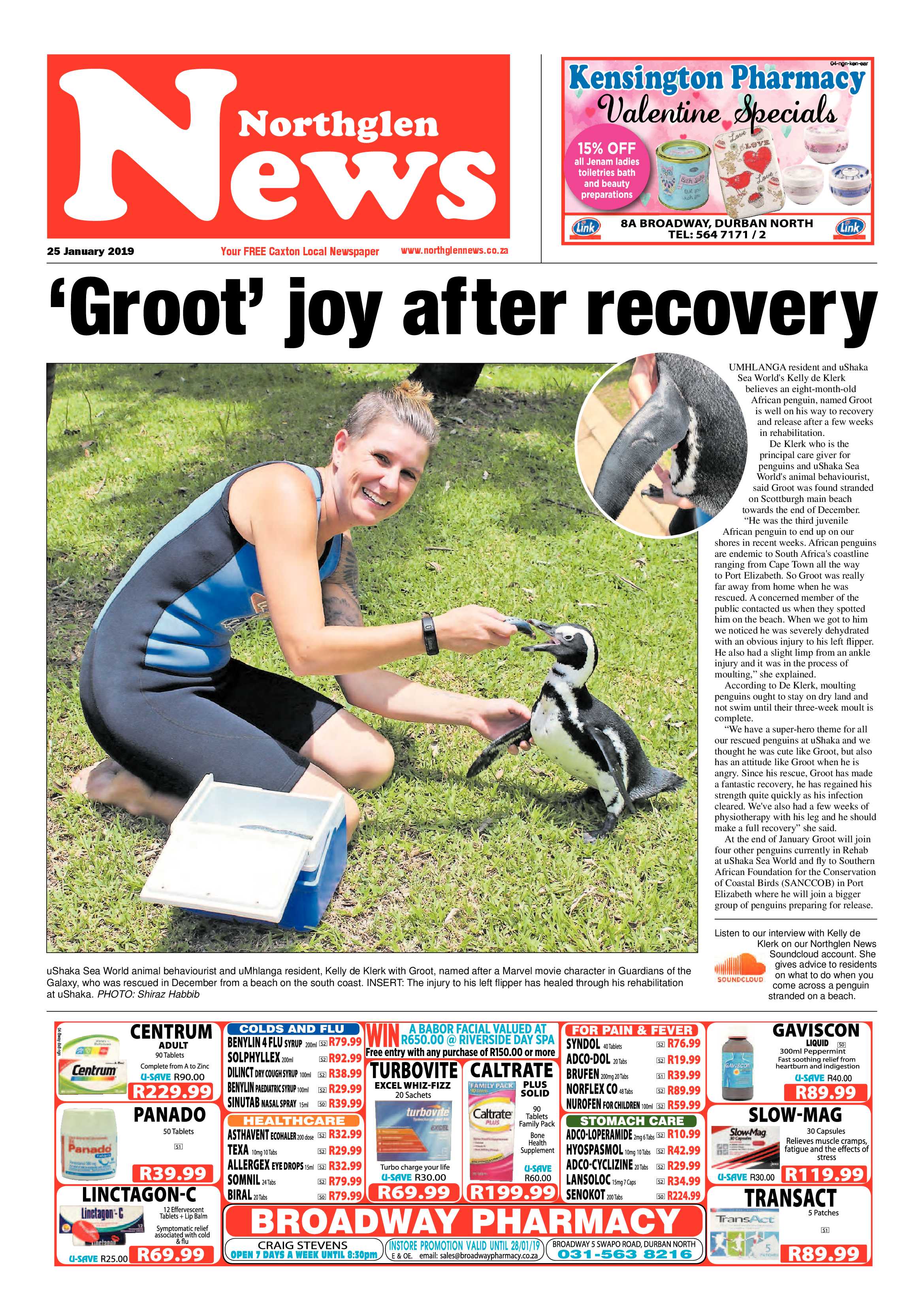 Northglen News 25 January 2019 page 1