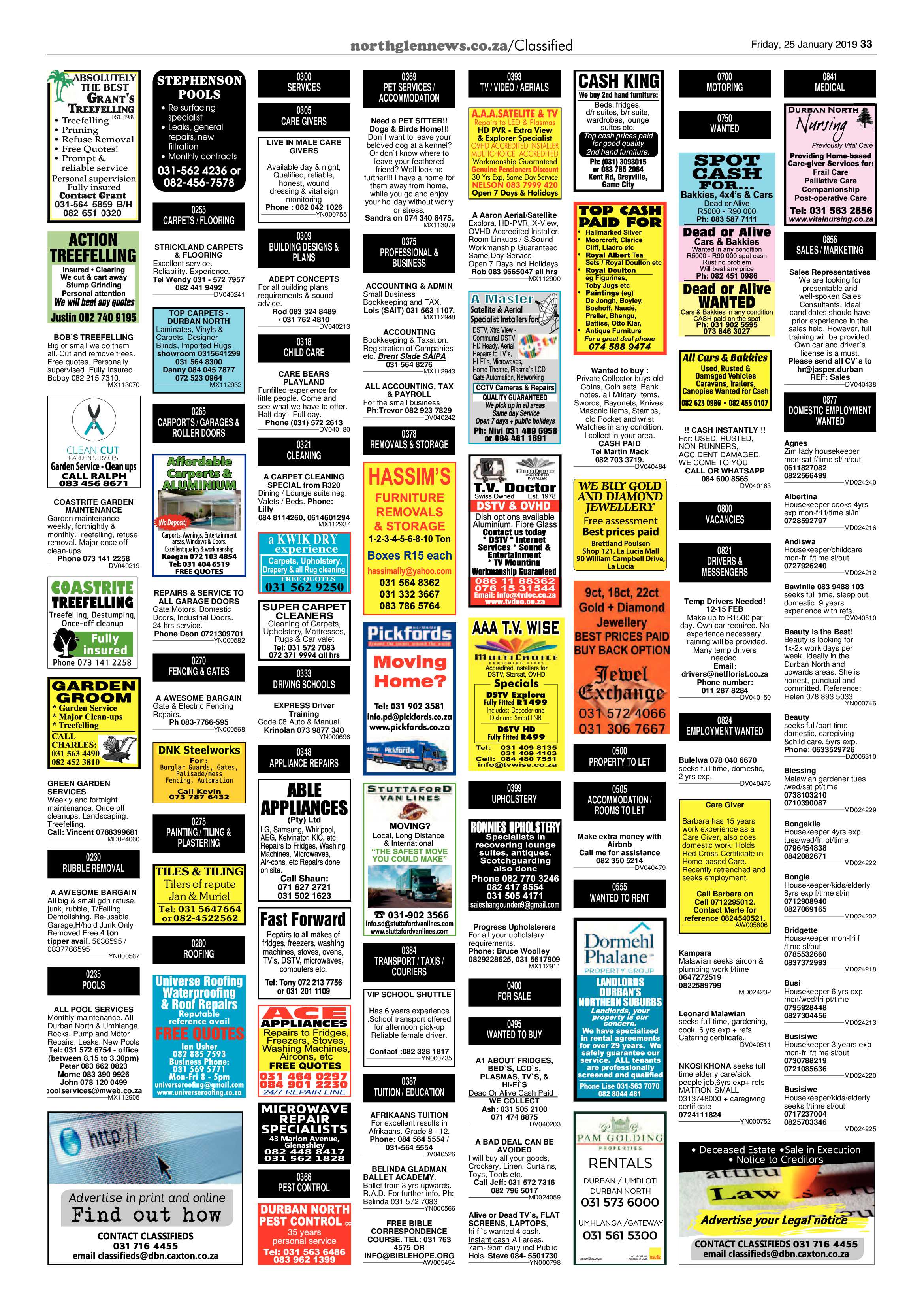 Northglen News 25 January 2019 page 33
